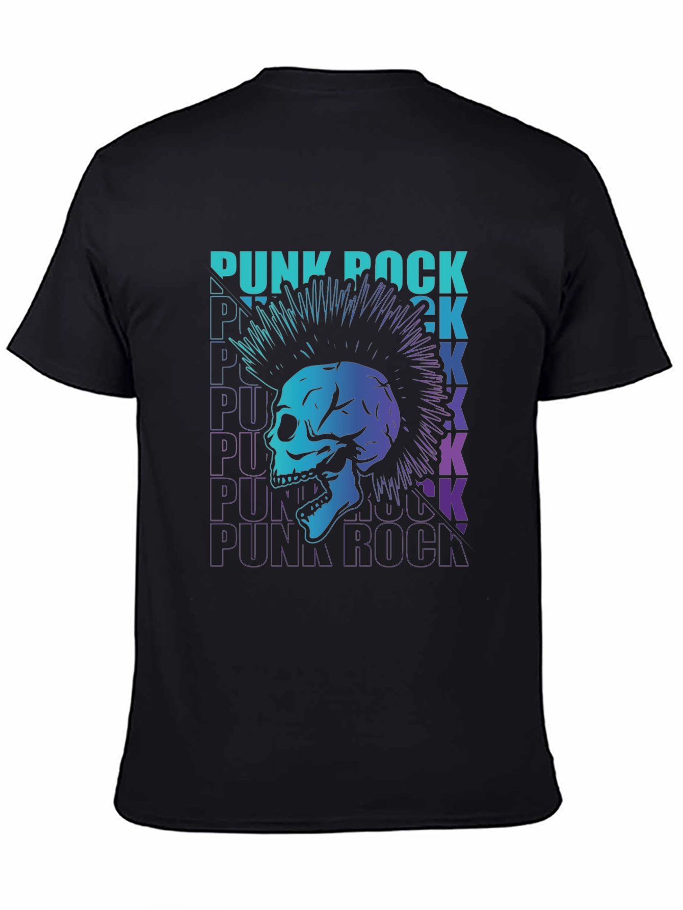Punk Rock Skull Graphic Tee - Edgy Style