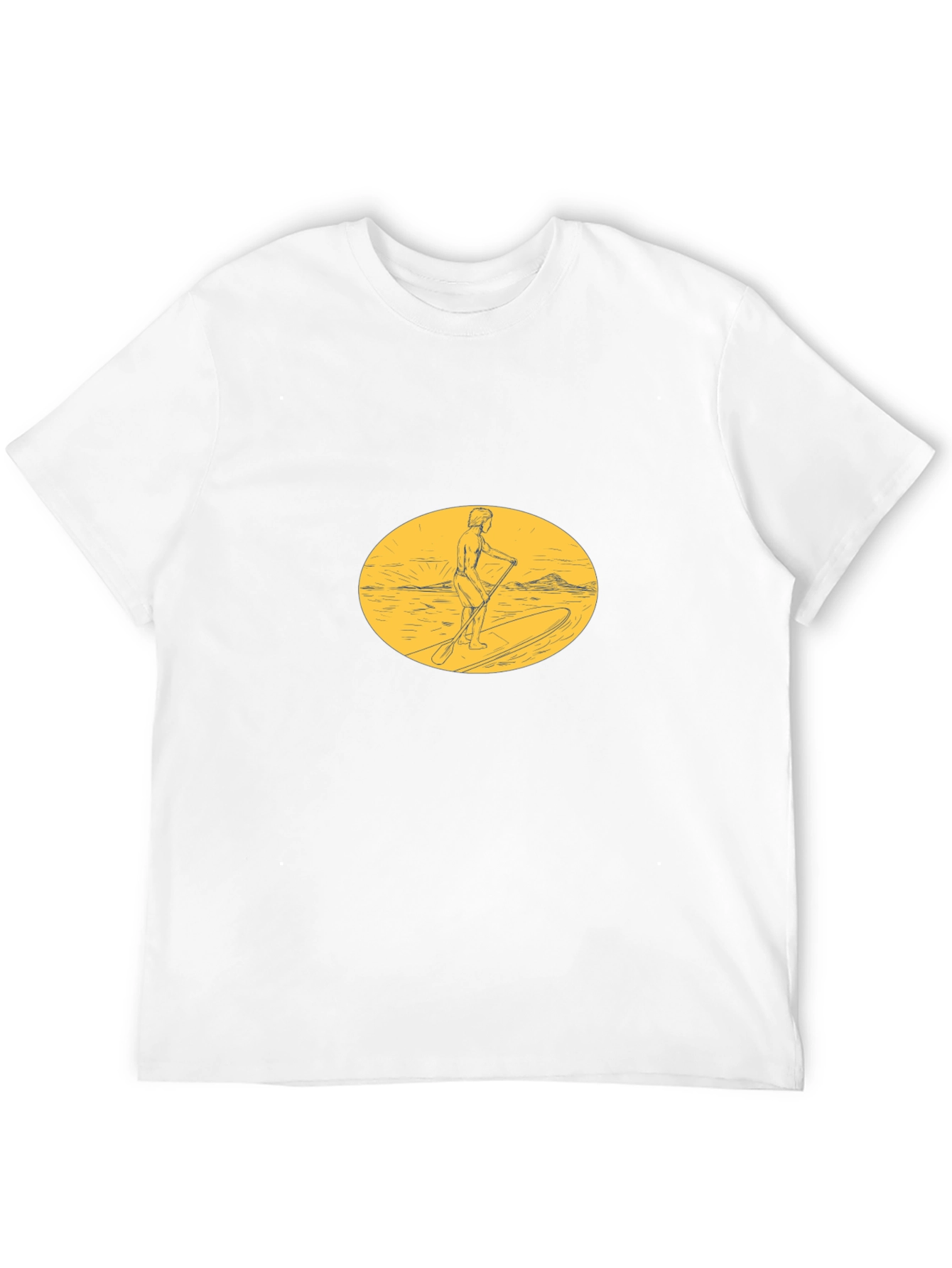 Paddleboarder Graphic Tee - Black
