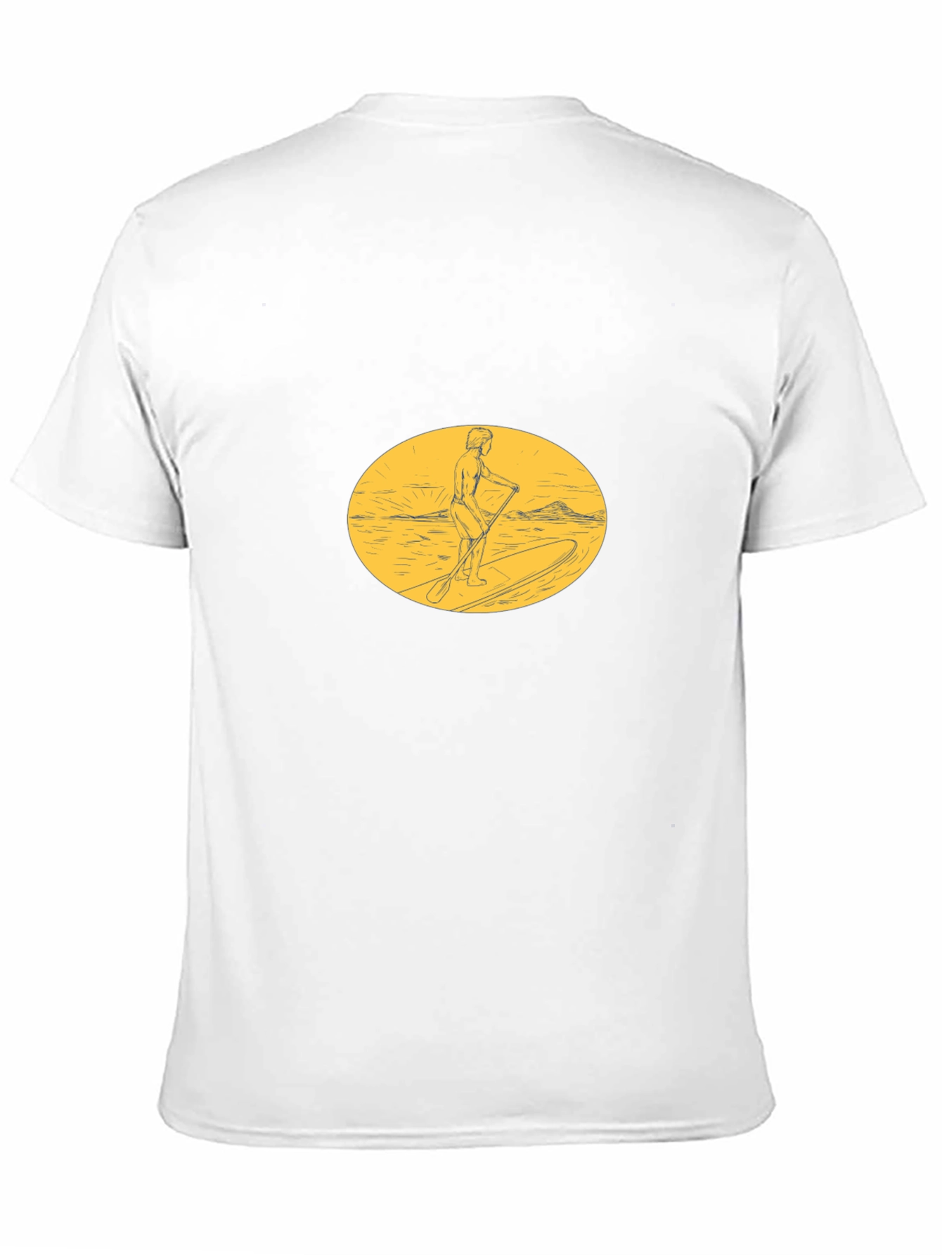 Paddleboarder Graphic Tee - Black
