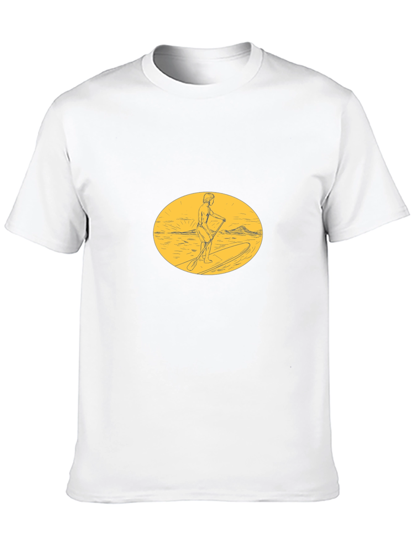 Paddleboarder Graphic Tee - Black