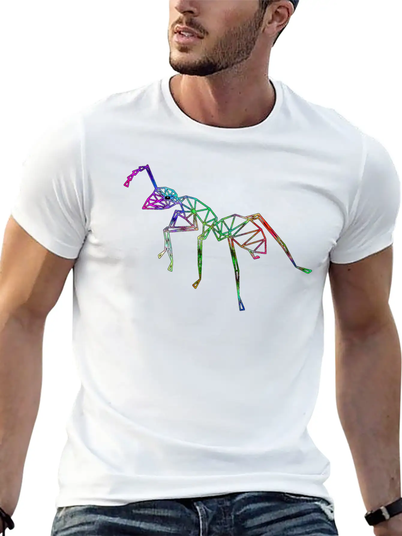 Lattice Ant Neon Colors Unisex Casual T-Shirt – Clean Design For Daily Comfort