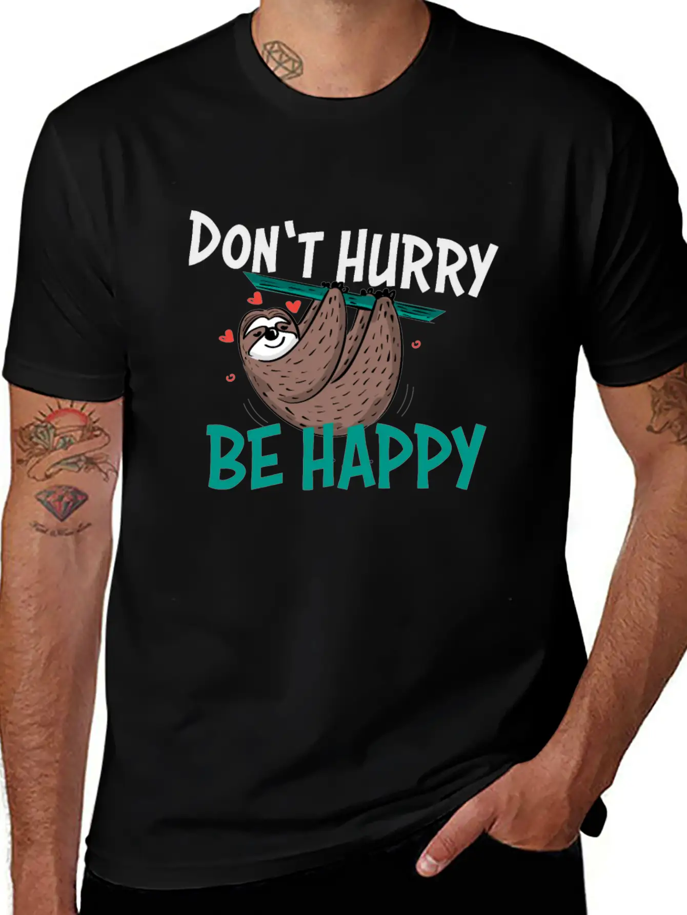 Lazy Sloth Unisex Casual T-Shirt – Clean Design For Daily Comfort