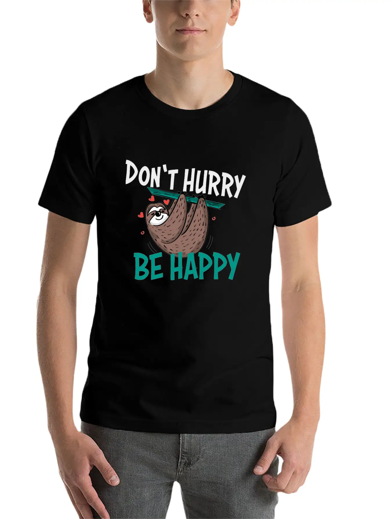 Lazy Sloth Unisex Casual T-Shirt – Clean Design For Daily Comfort