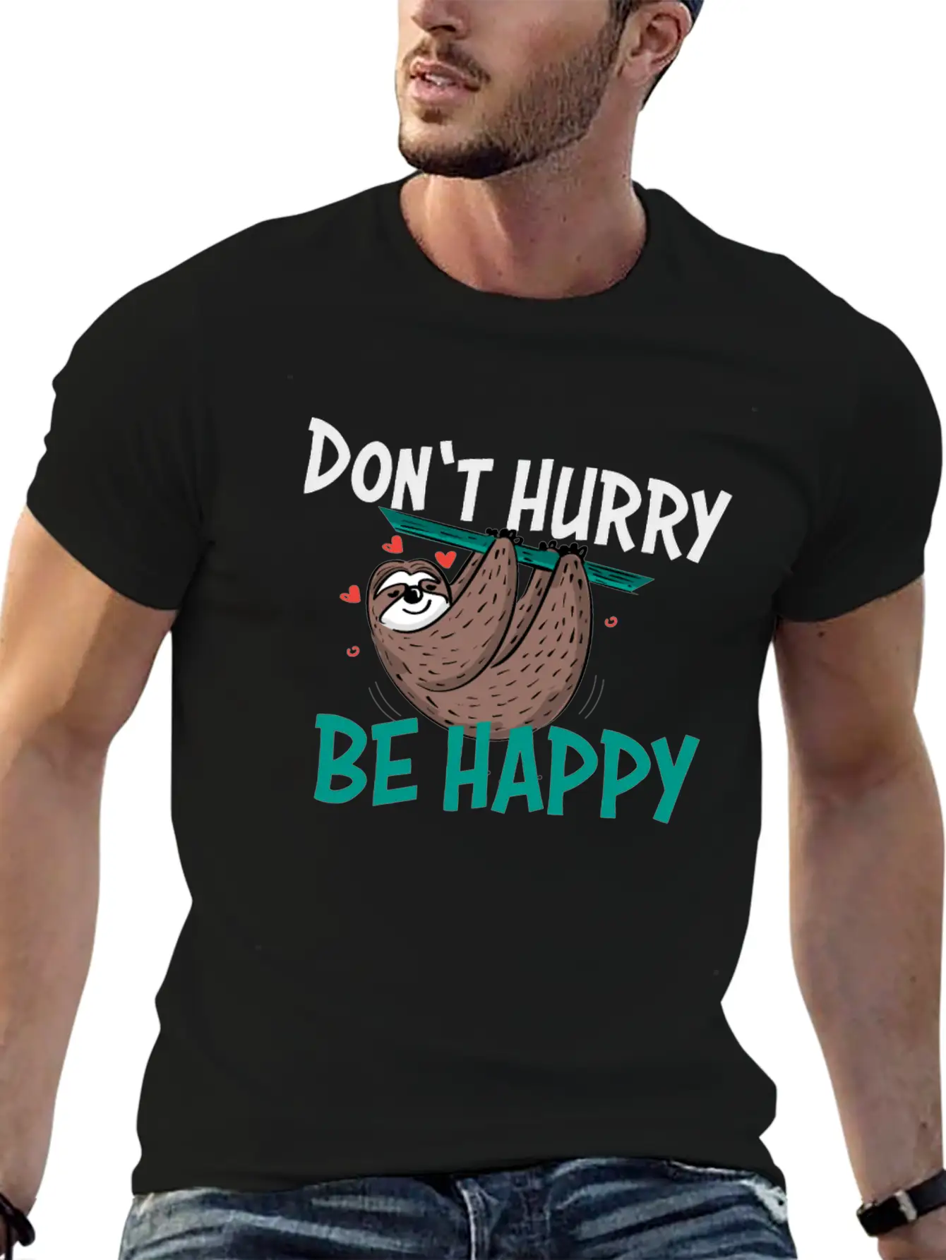 Lazy Sloth Unisex Casual T-Shirt – Clean Design For Daily Comfort
