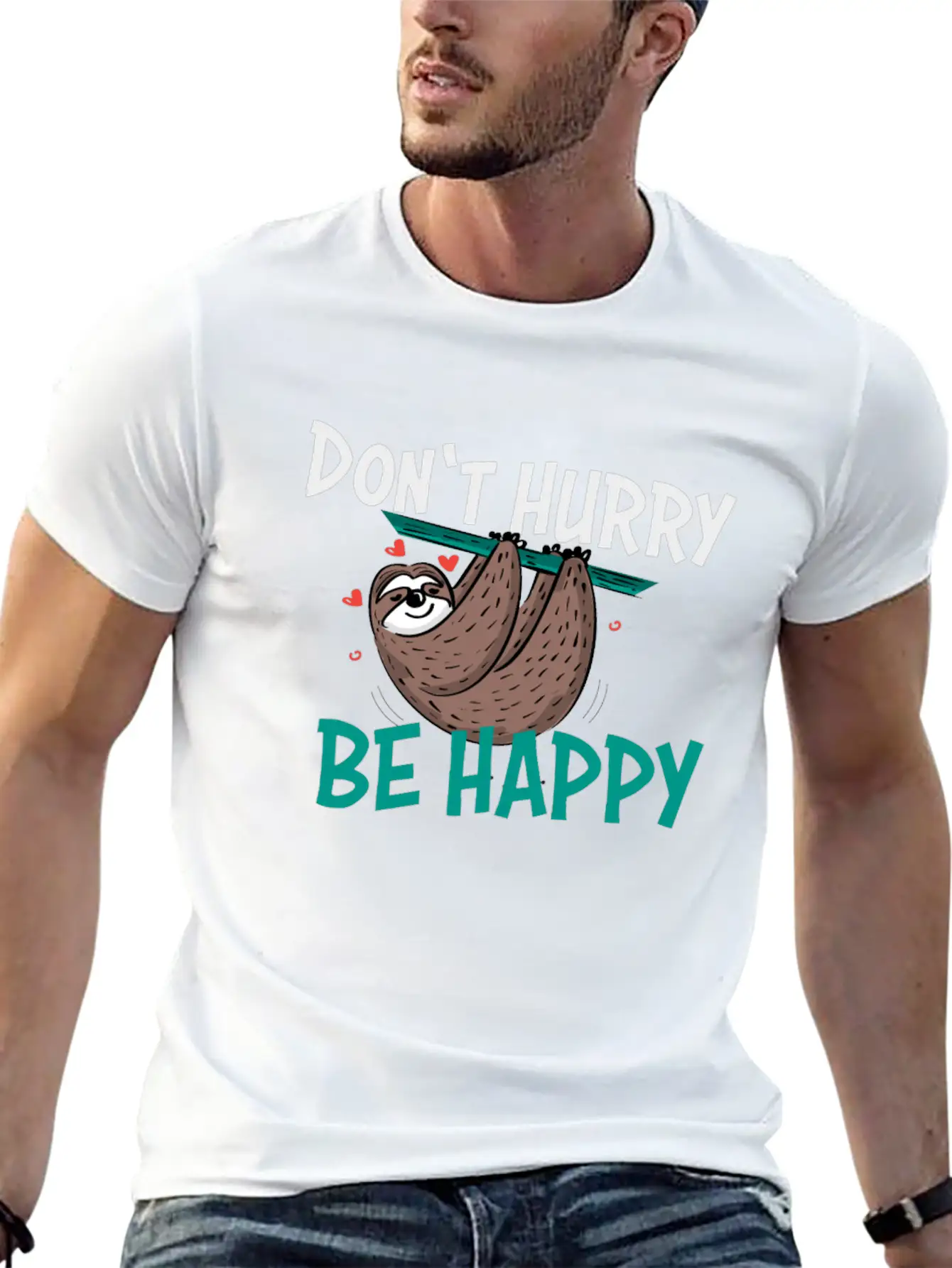 Lazy Sloth Unisex Casual T-Shirt – Clean Design For Daily Comfort
