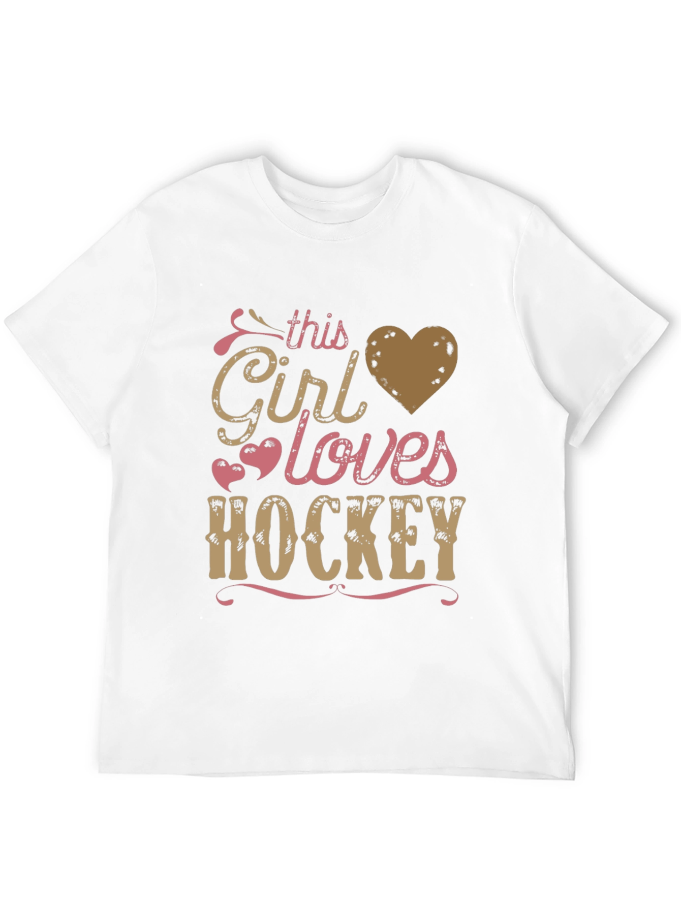 This Girl Loves Hockey Graphic T-Shirt