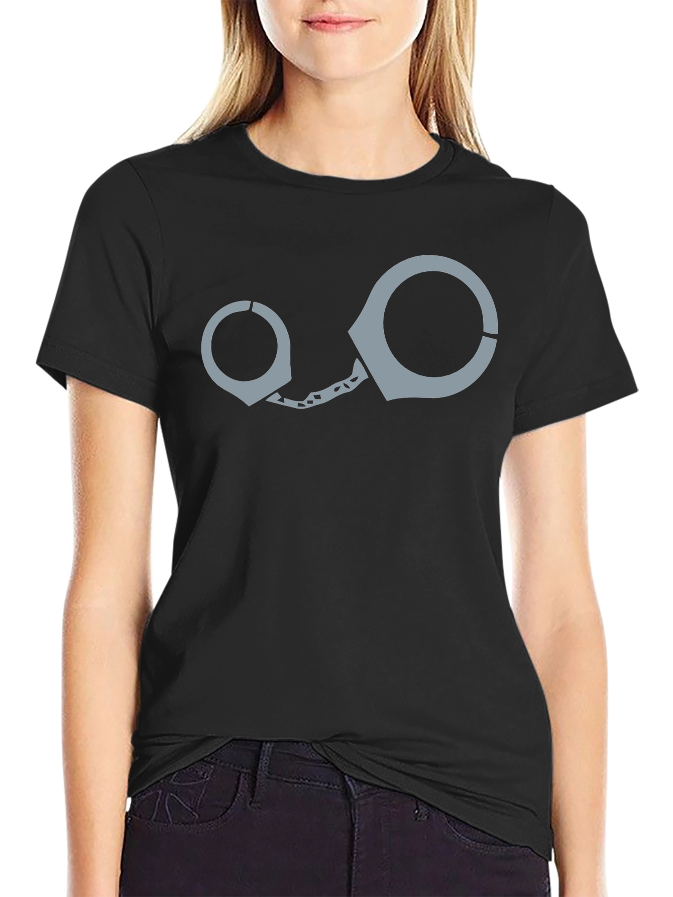 Handcuff Graphic T-Shirt - Novelty Design
