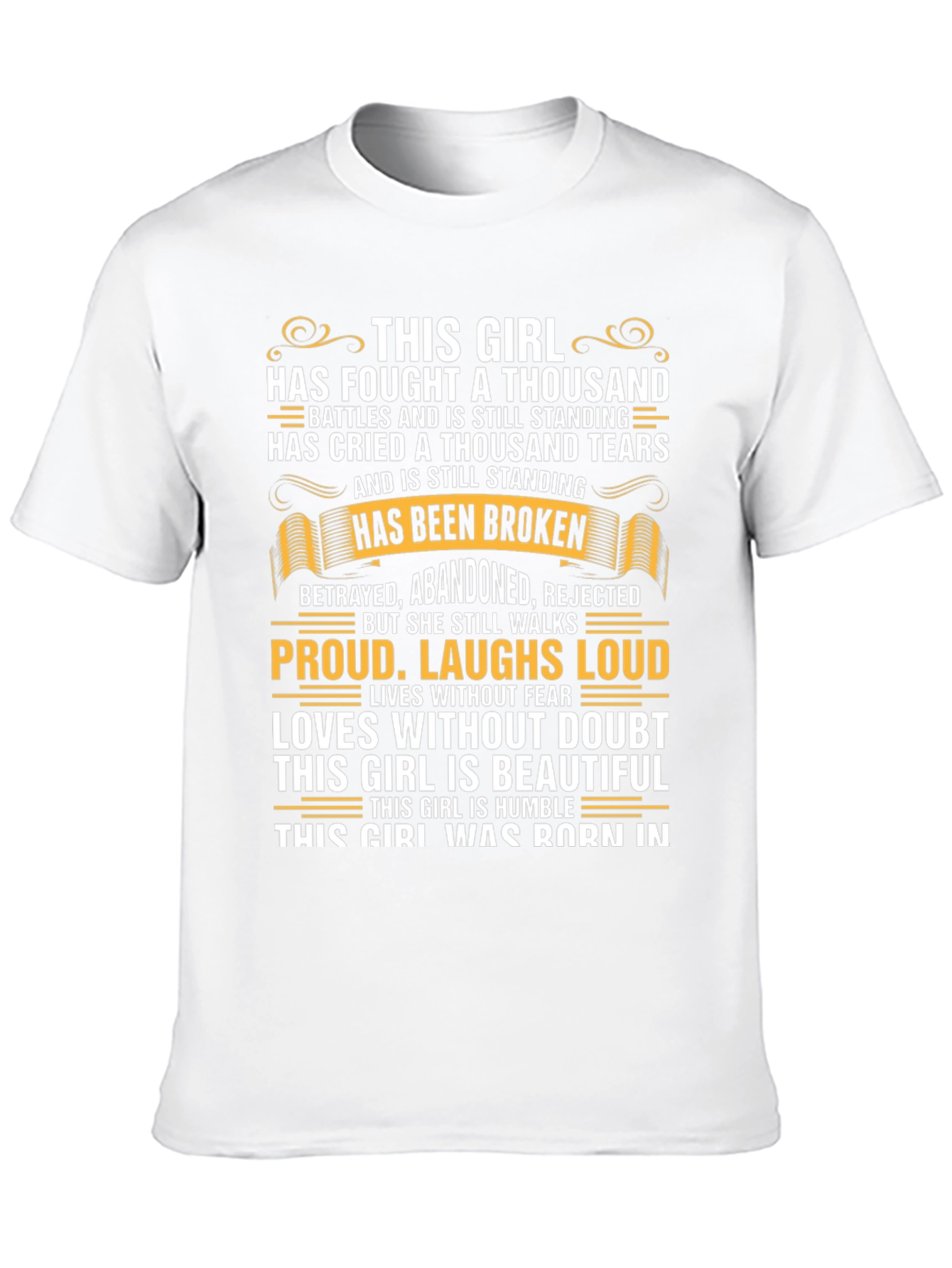 Resilient Girl Graphic T-Shirt - Inspirational Tee