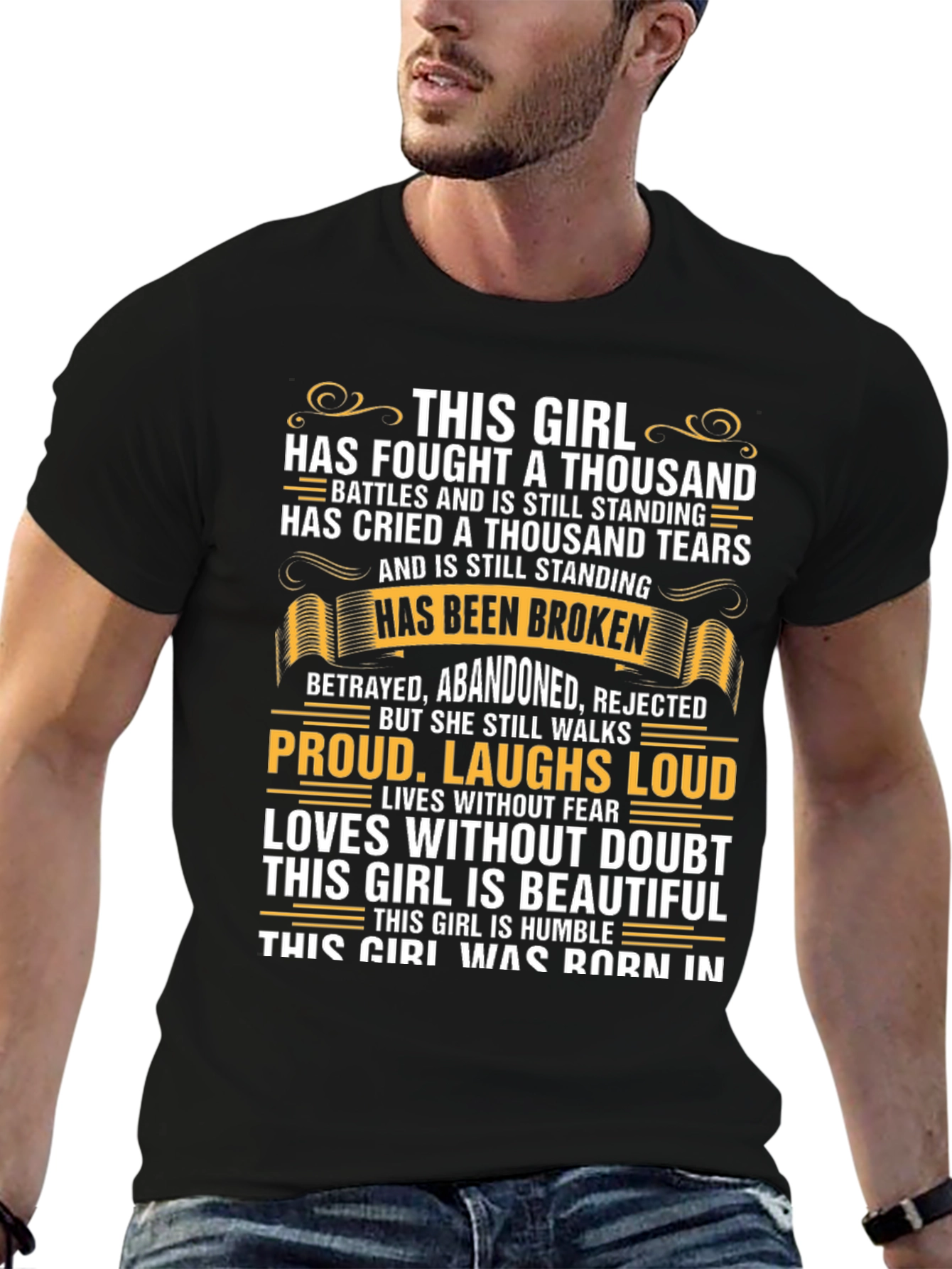 Resilient Girl Graphic T-Shirt - Inspirational Tee