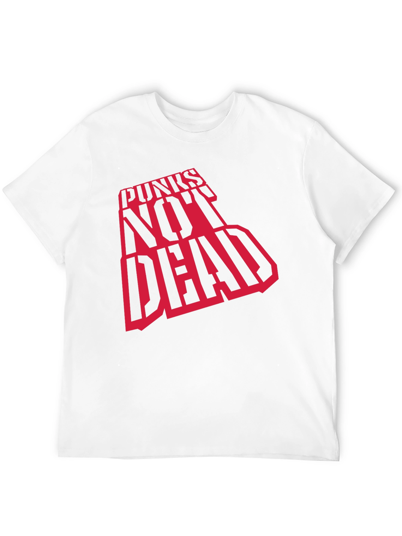 Punks Not Dead Graphic Tee - Black Cotton T-Shirt