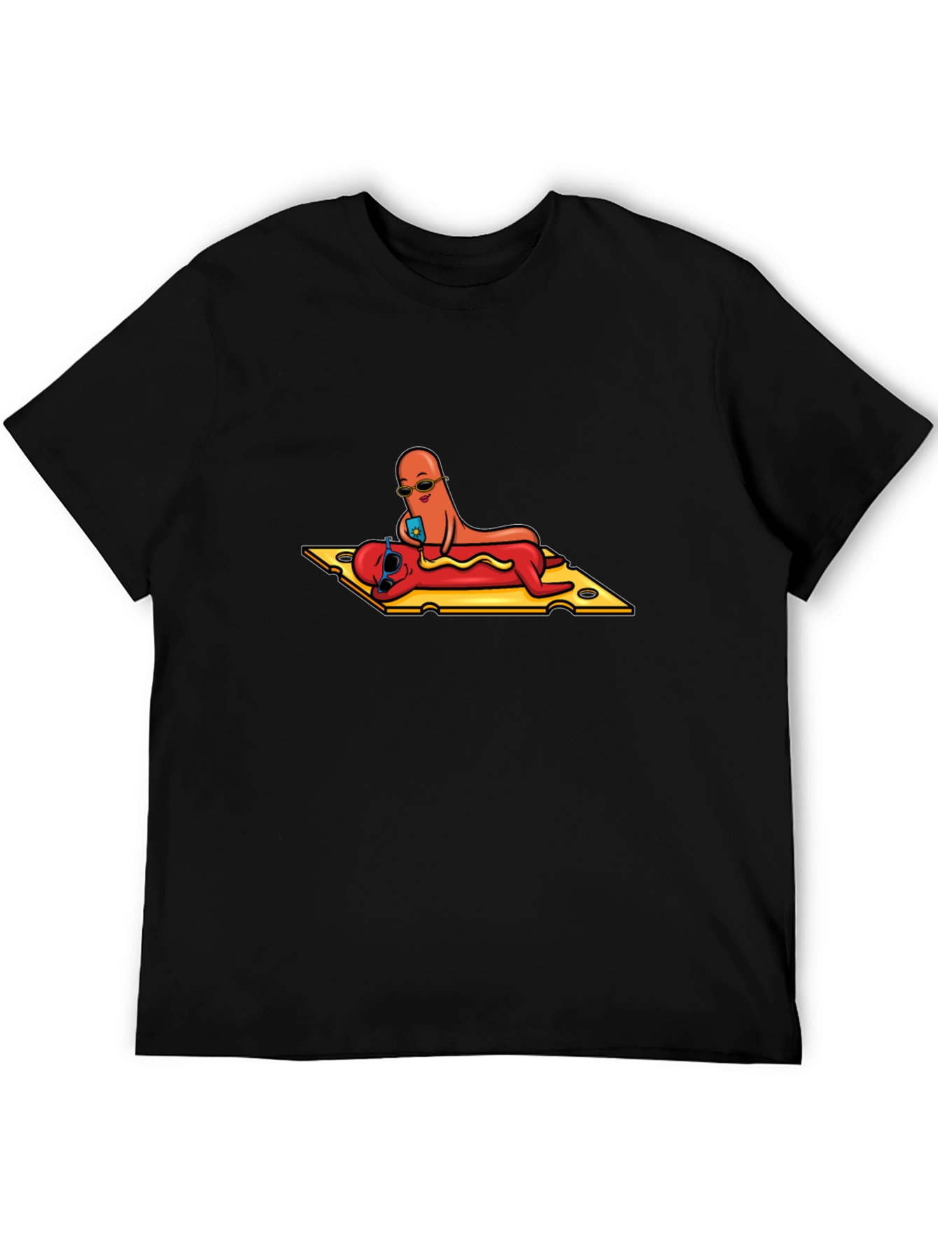 Hot Dog Selfie T-Shirt - Funny Foodie Tee