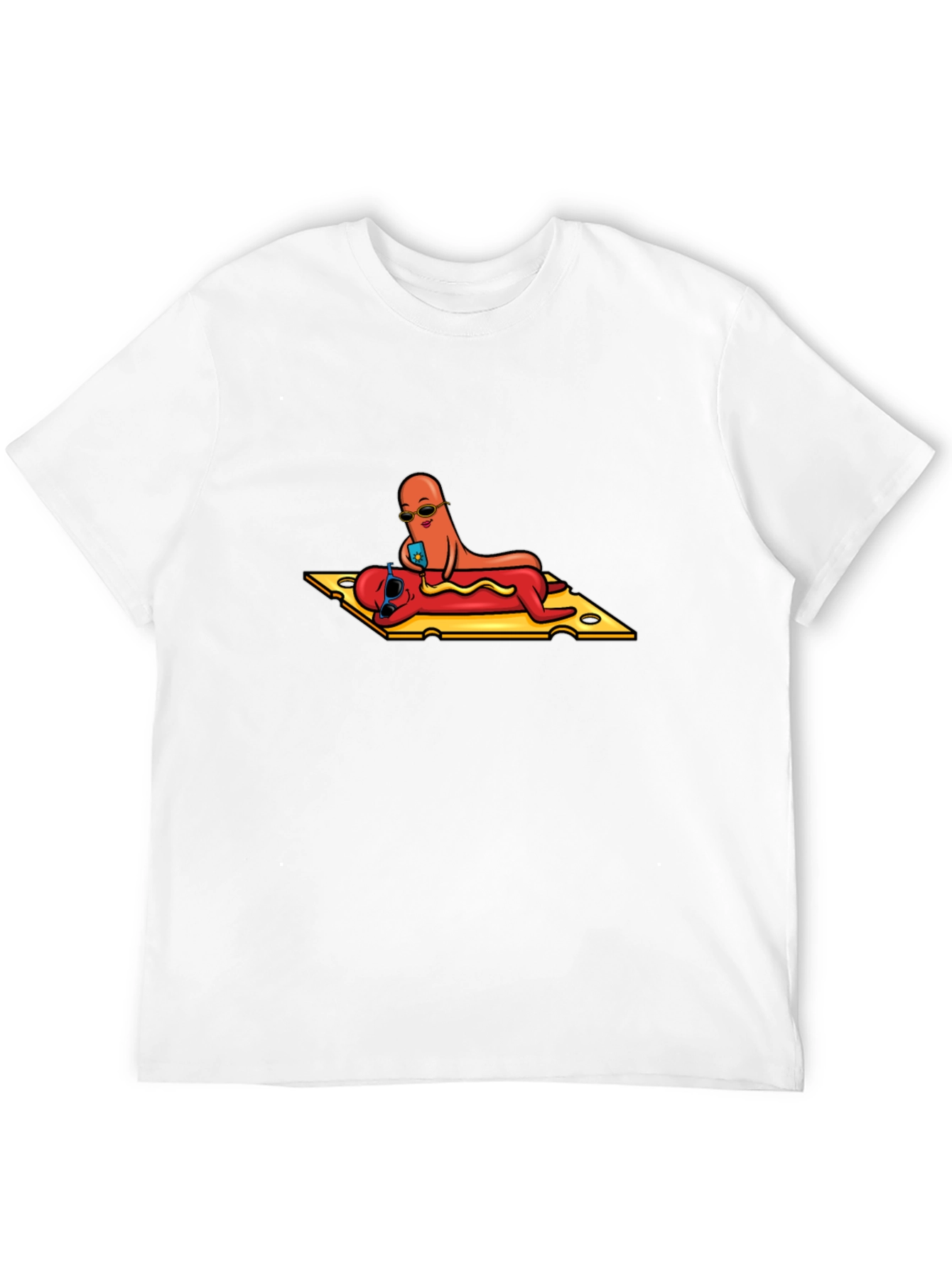 Hot Dog Selfie T-Shirt - Funny Foodie Tee