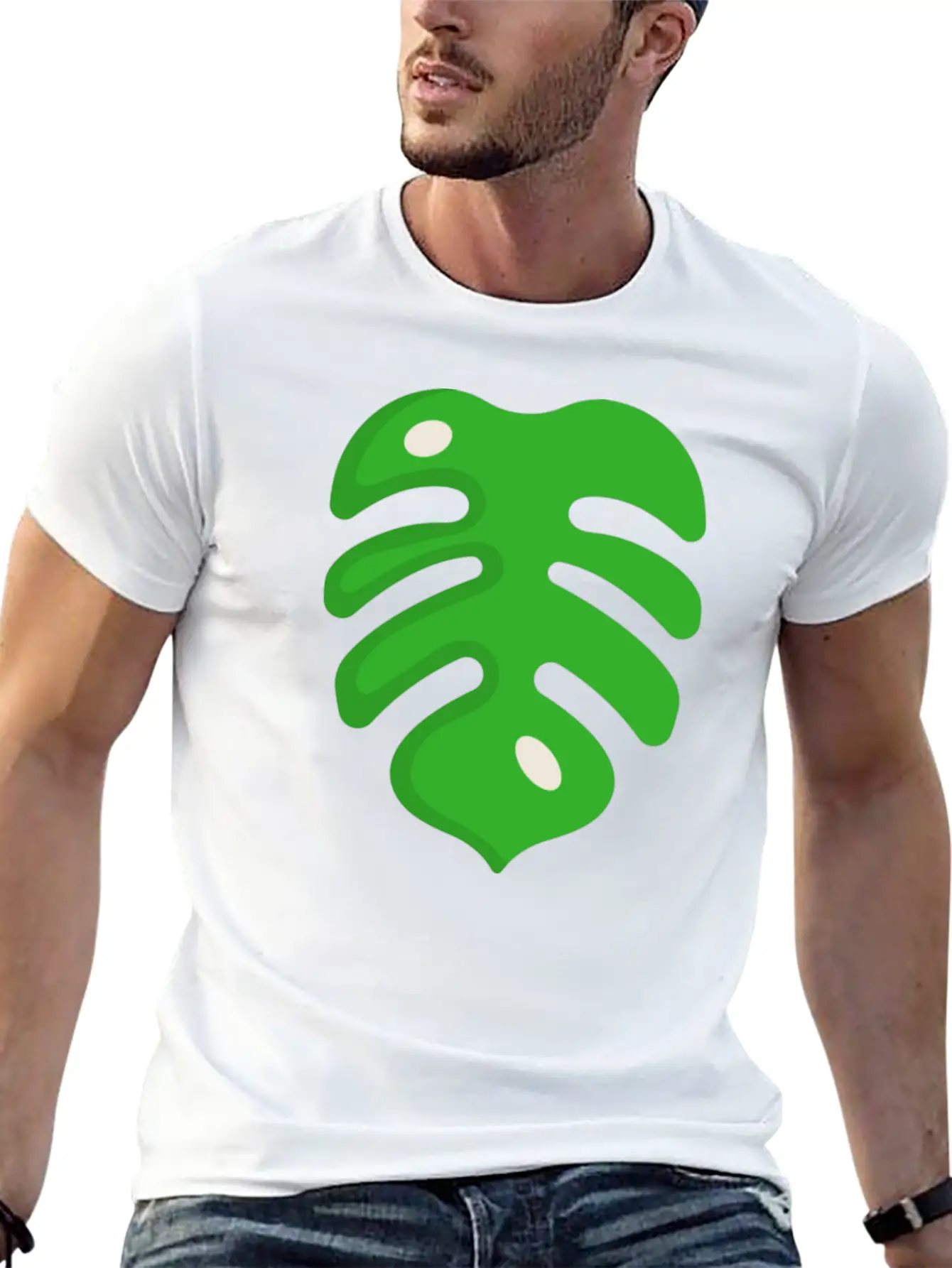 Leaf Illustration Unisex Casual T-Shirt – Clean Design For Daily Comfort