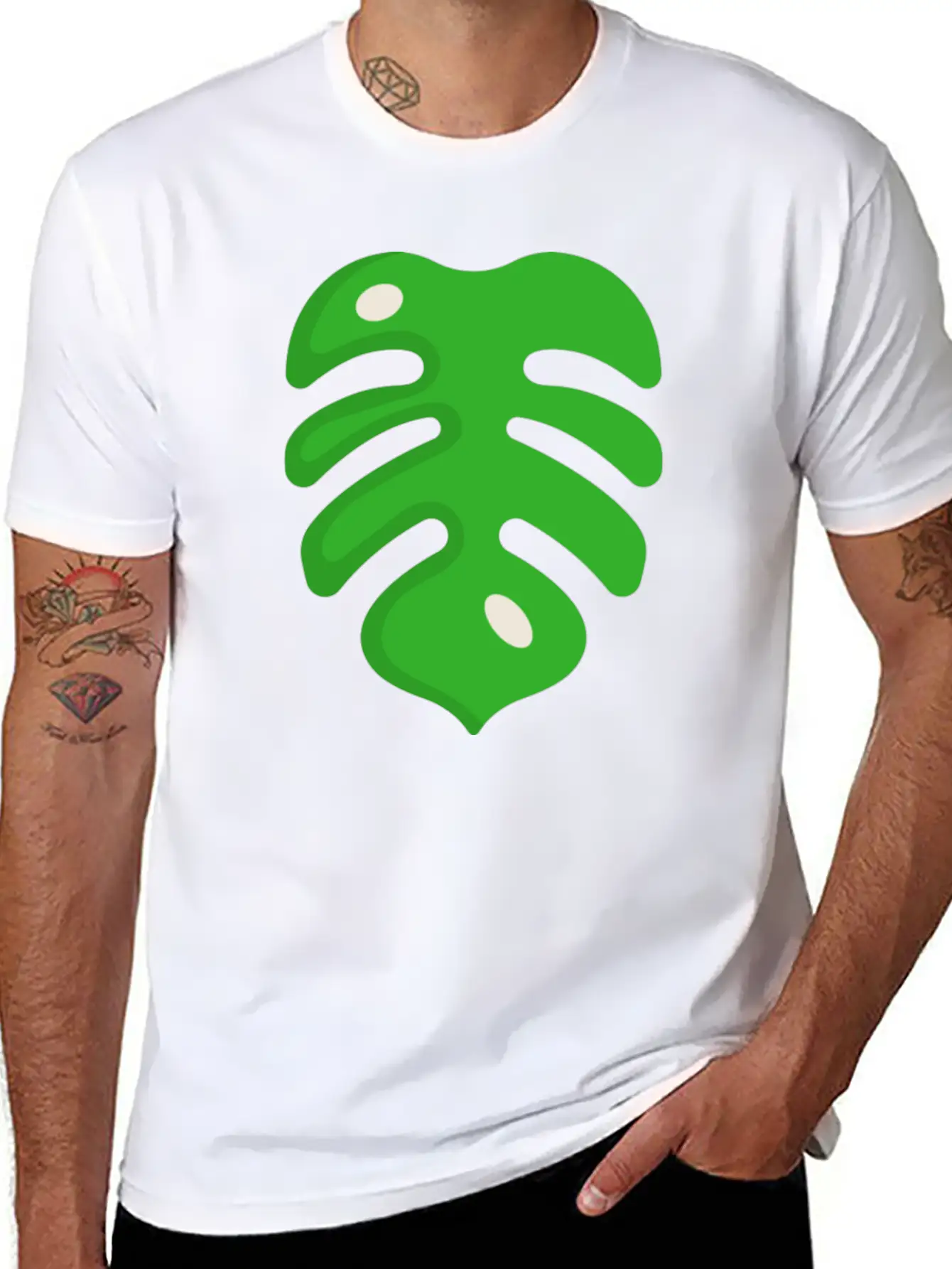 Leaf Illustration Unisex Casual T-Shirt – Clean Design For Daily Comfort