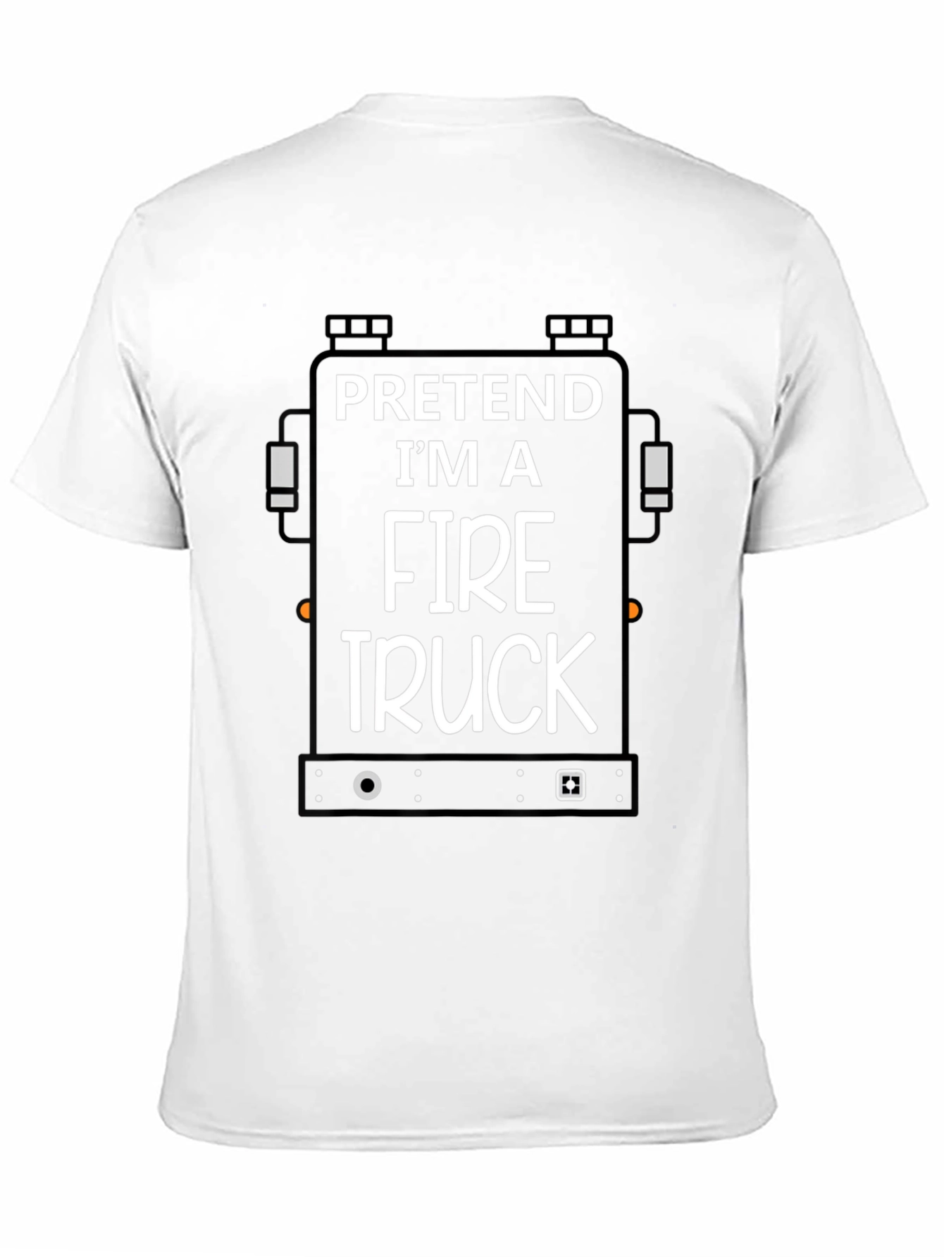 Pretend Im a Fire Truck Black T-Shirt