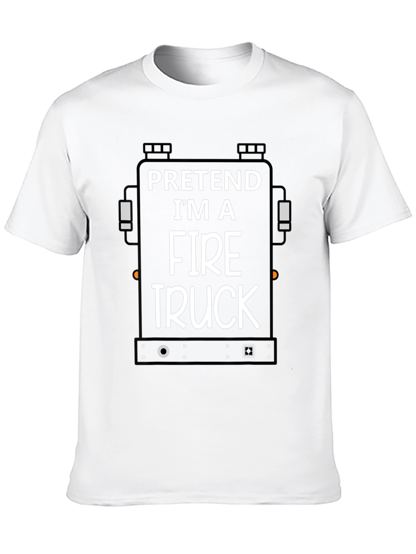 Pretend Im a Fire Truck Black T-Shirt