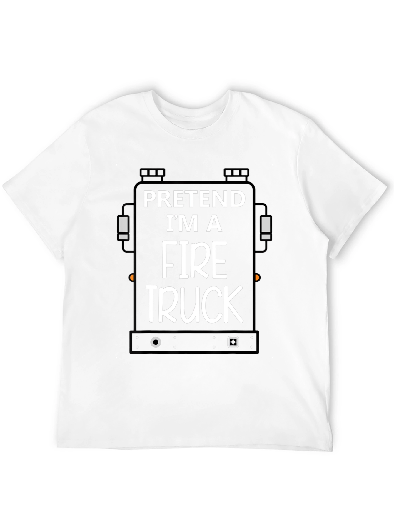 Pretend Im a Fire Truck Black T-Shirt