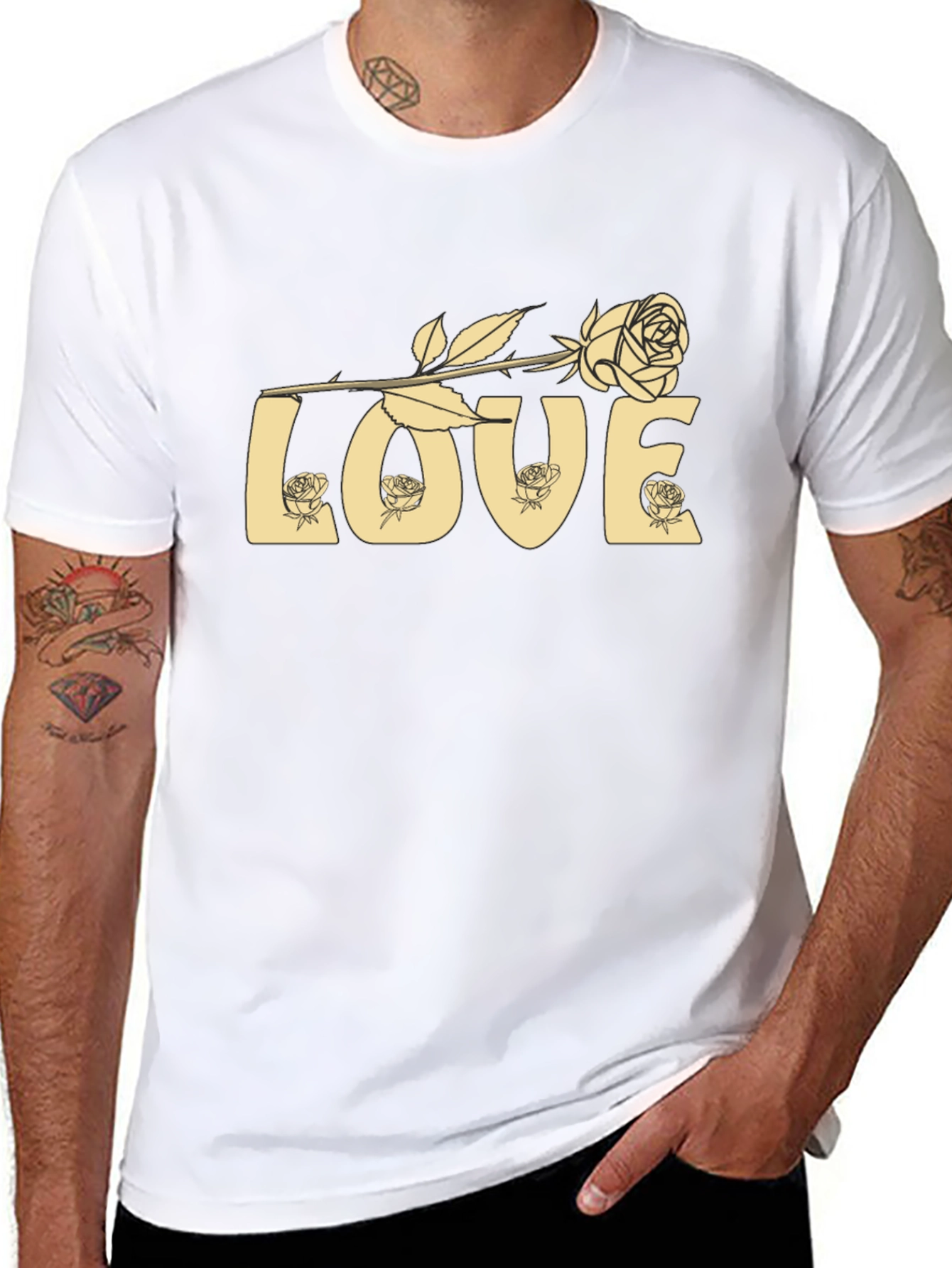 Love Rose Graphic T-Shirt - Soft Cotton Blend
