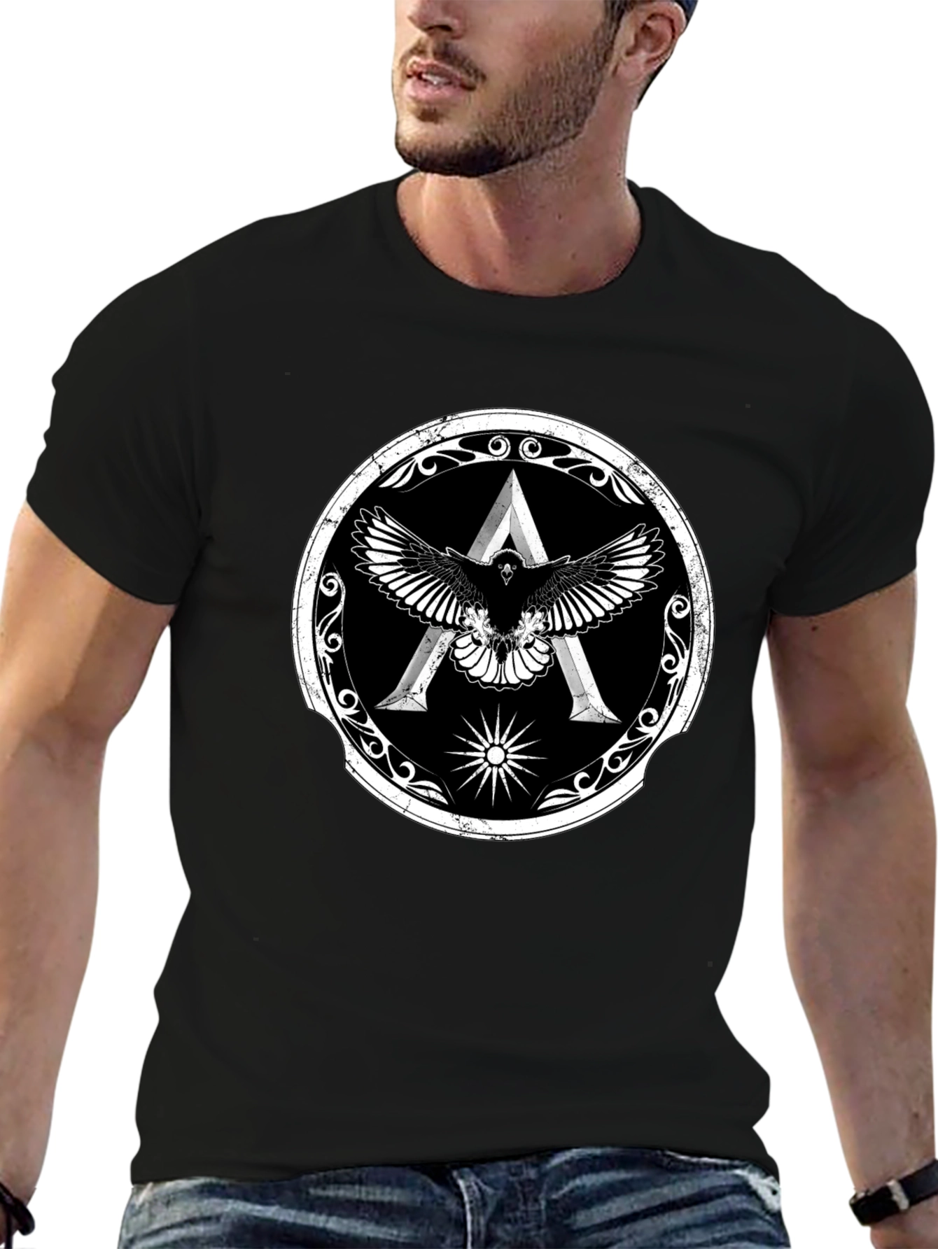 Assassins Creed Odyssey Eagle Crest Black T-Shirt