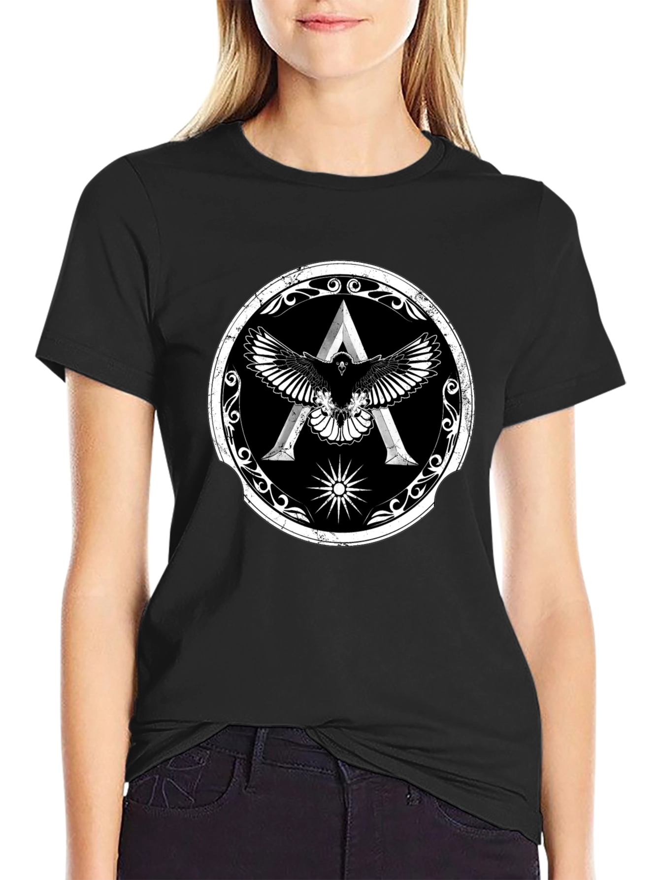 Assassins Creed Odyssey Eagle Crest Black T-Shirt