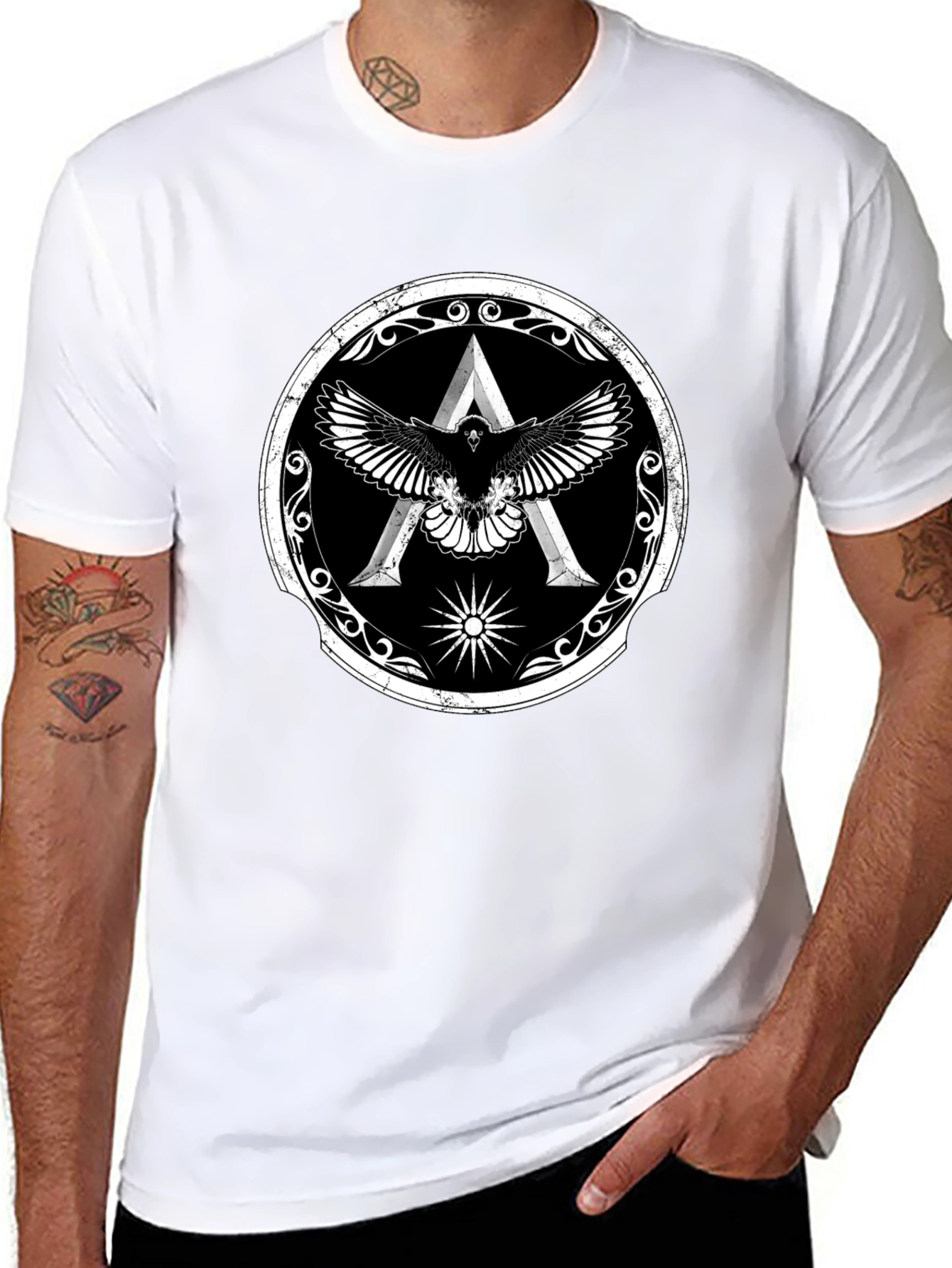 Assassins Creed Odyssey Eagle Crest Black T-Shirt