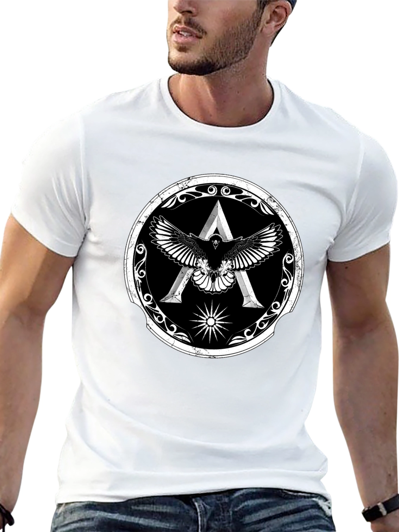 Assassins Creed Odyssey Eagle Crest Black T-Shirt