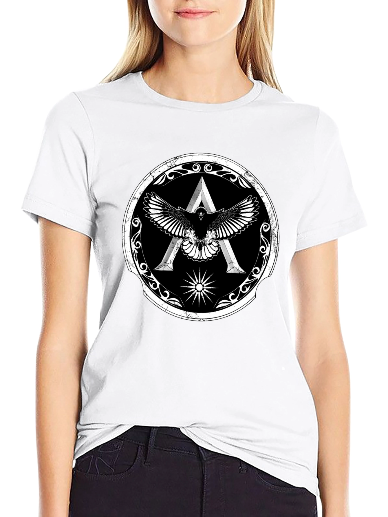 Assassins Creed Odyssey Eagle Crest Black T-Shirt