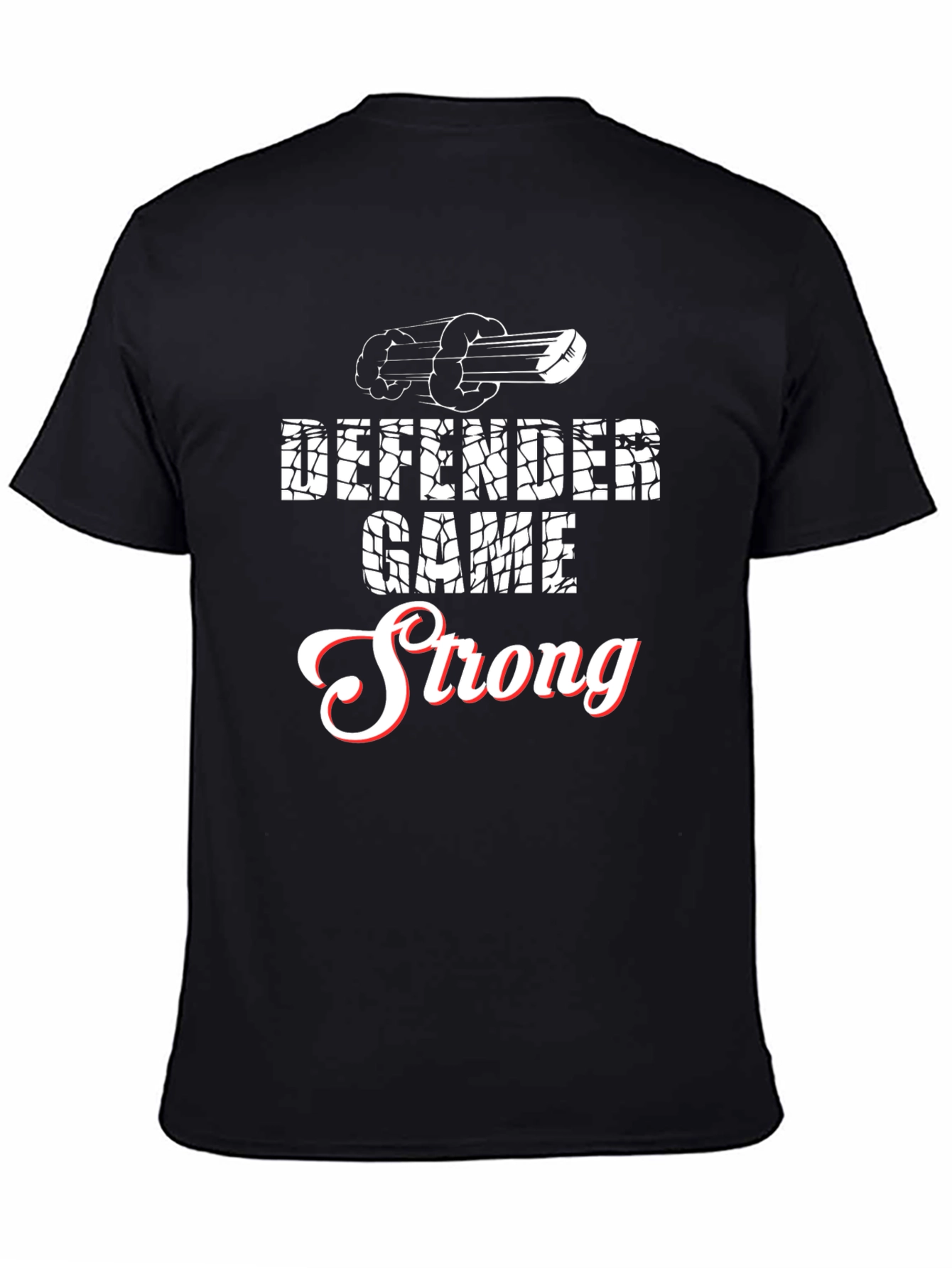 Defender Game Strong Black T-Shirt