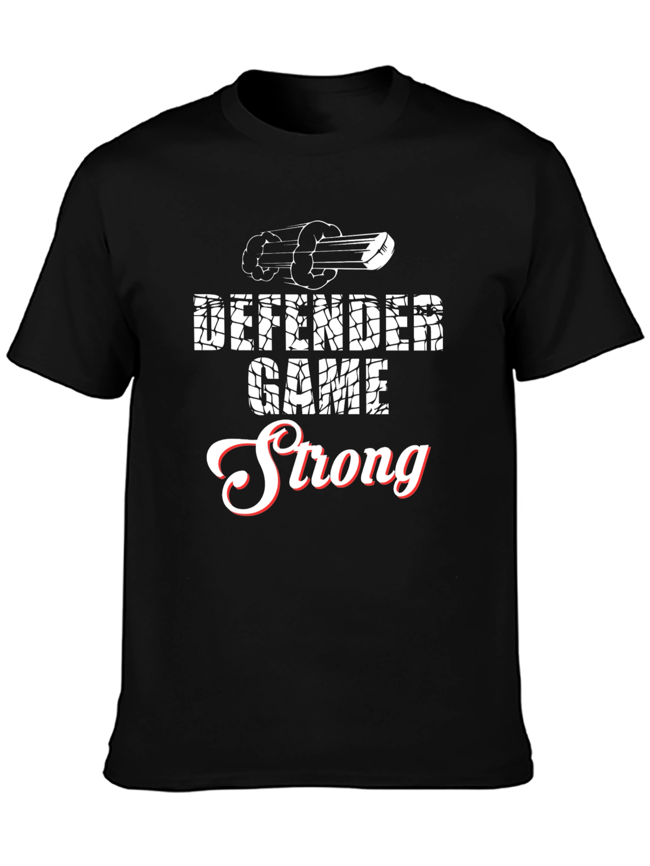 Defender Game Strong Black T-Shirt
