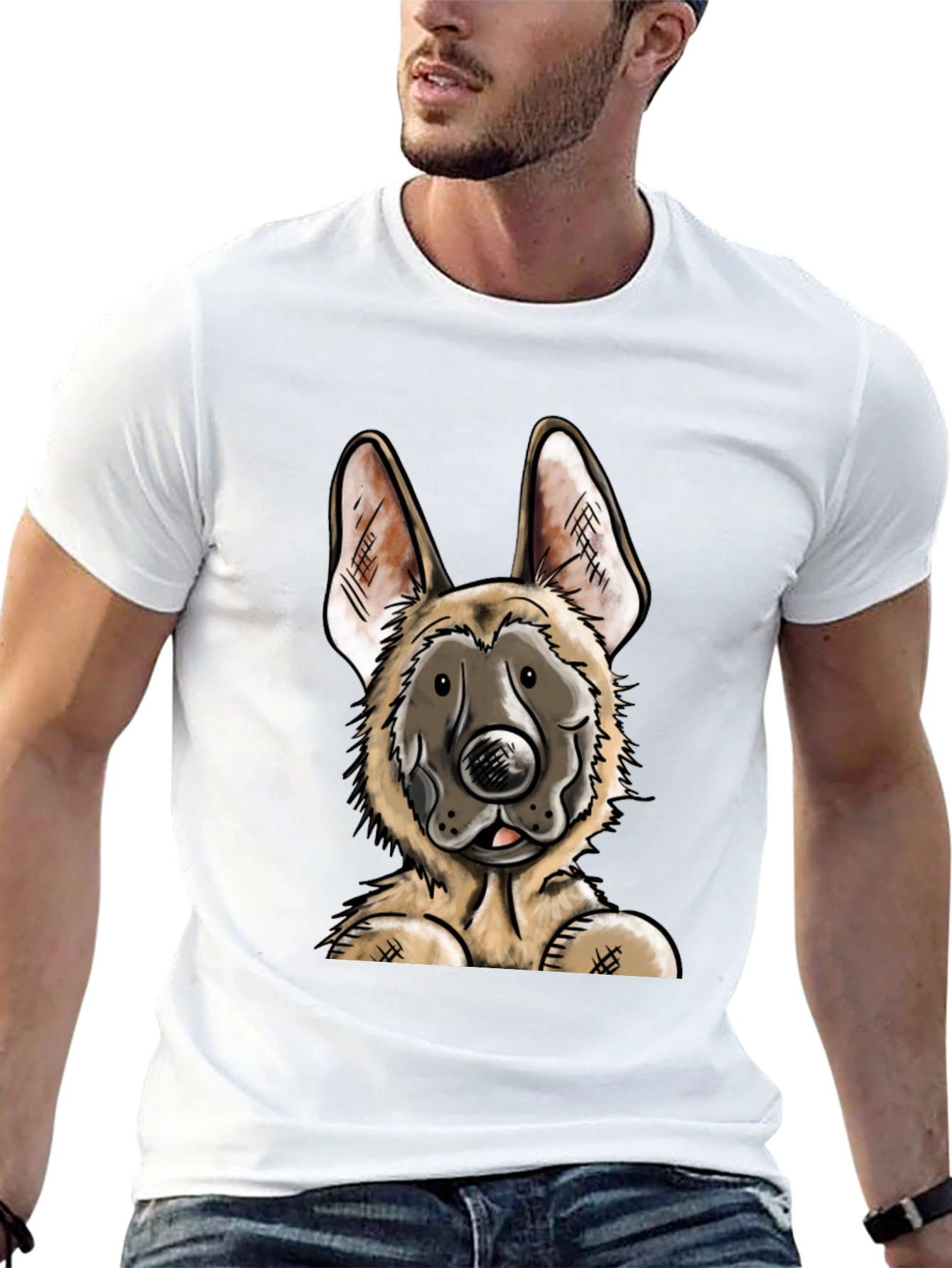 German Shepherd Dog Graphic T-Shirt