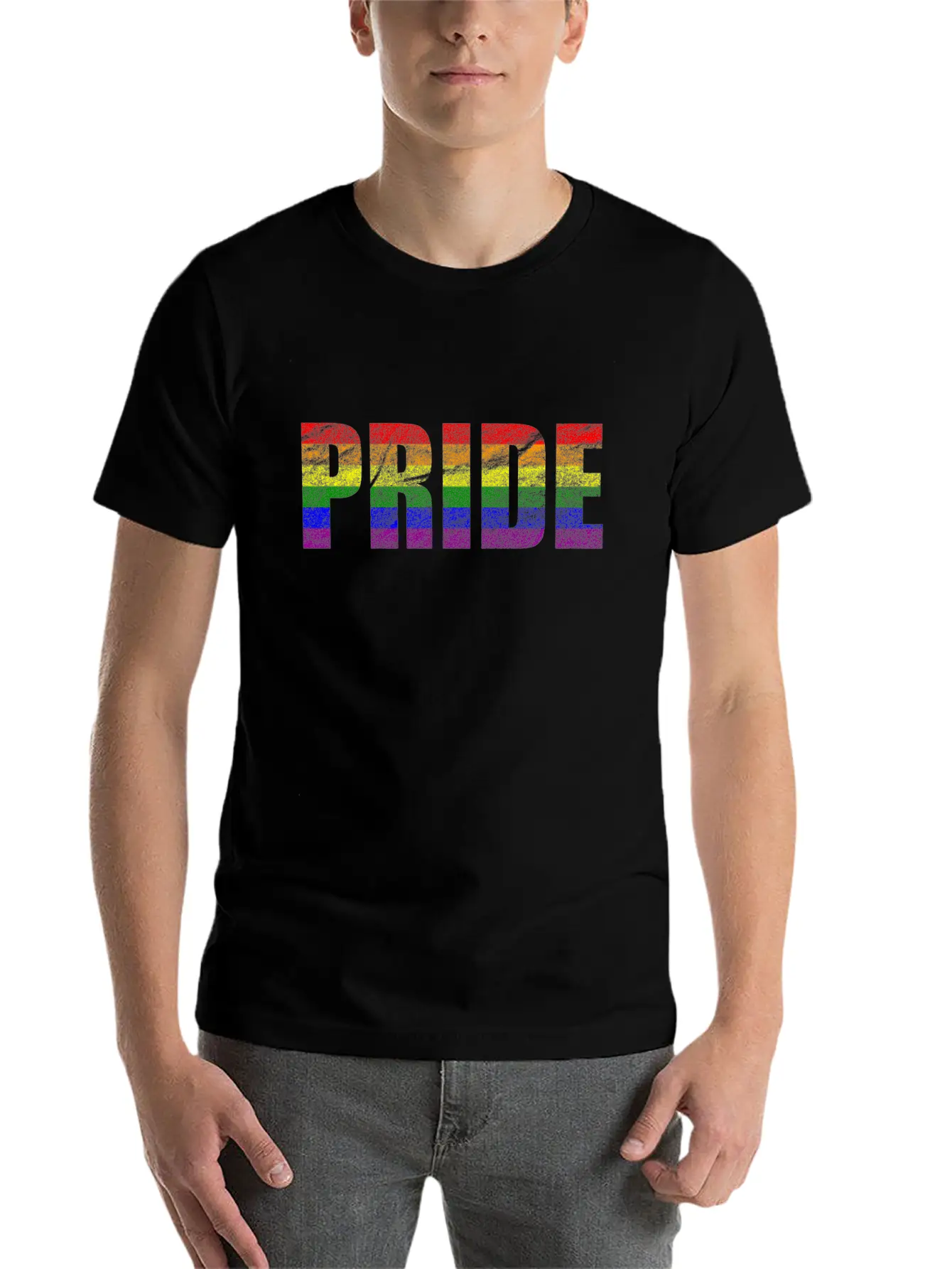 LGBT Gay Pride Vintage Rainbow Unisex Casual T-Shirt – Clean Design For Daily Comfort