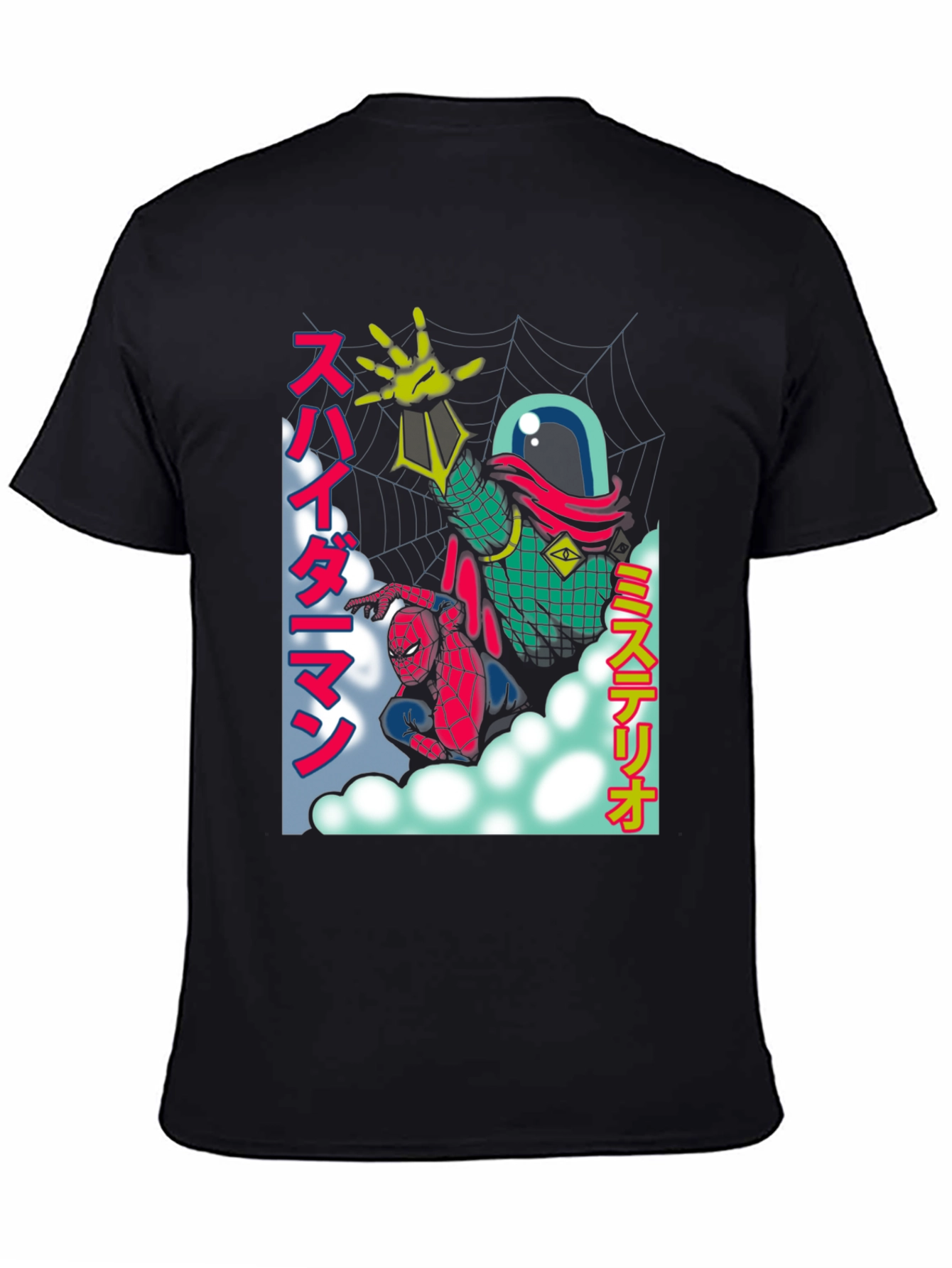 Spider-Man & Mysterio Retro Anime T-Shirt