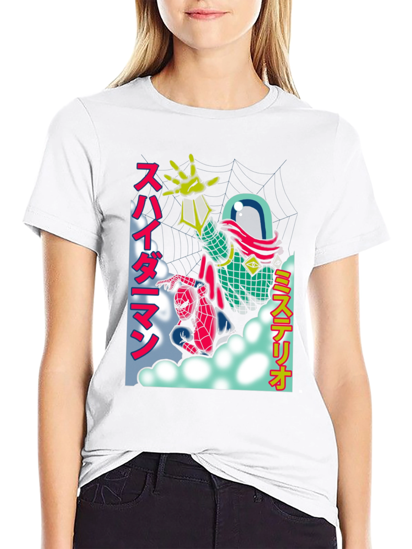 Spider-Man & Mysterio Retro Anime T-Shirt