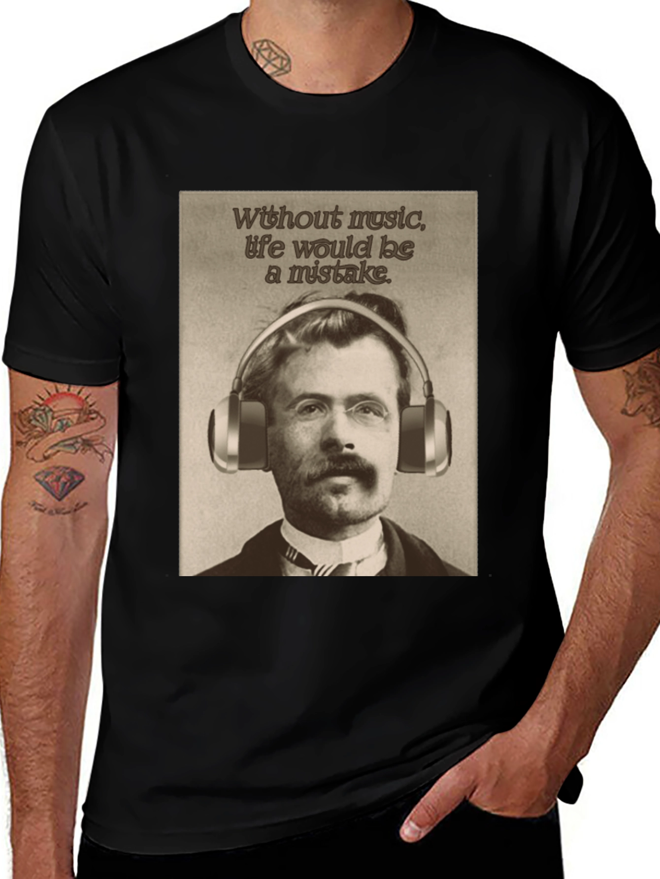 Nietzsche Music Lover T-Shirt - Philosopher Tee