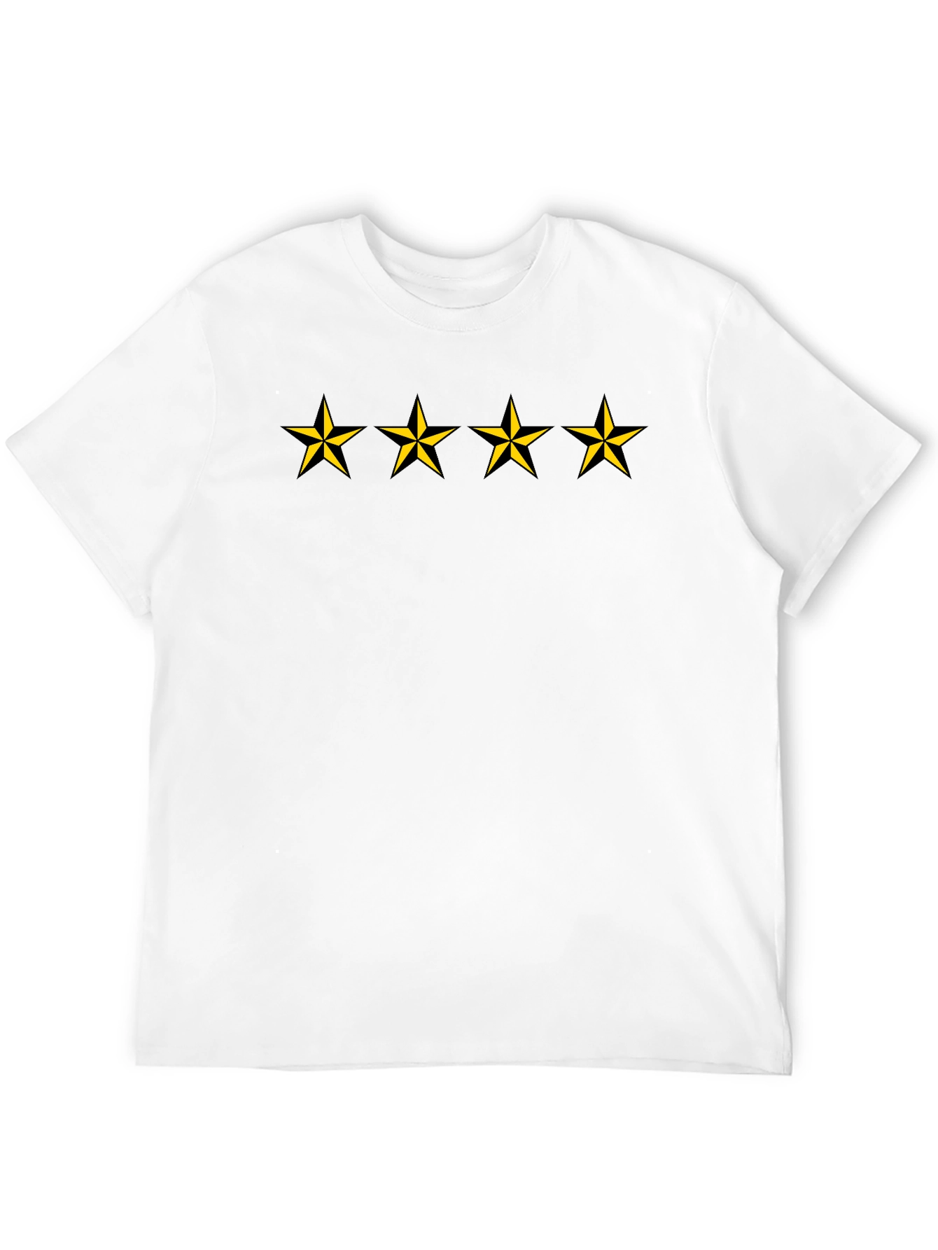 Stars Graphic Black T-Shirt