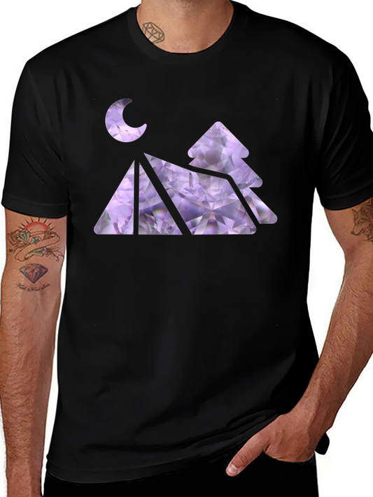 Camping Tent Moon Tree T-Shirt