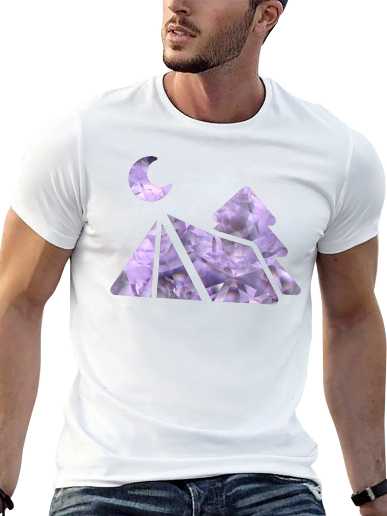 Camping Tent Moon Tree T-Shirt