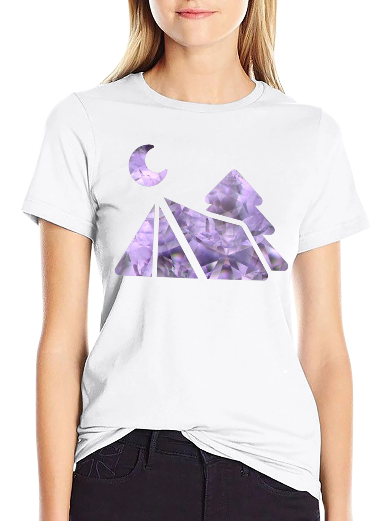 Camping Tent Moon Tree T-Shirt