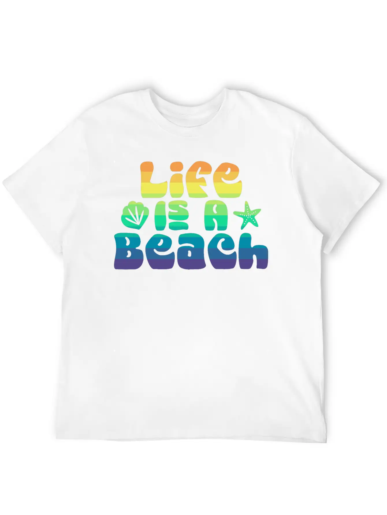 Life's A Beach Unisex Casual T-Shirt – Clean Design For Daily Comfort