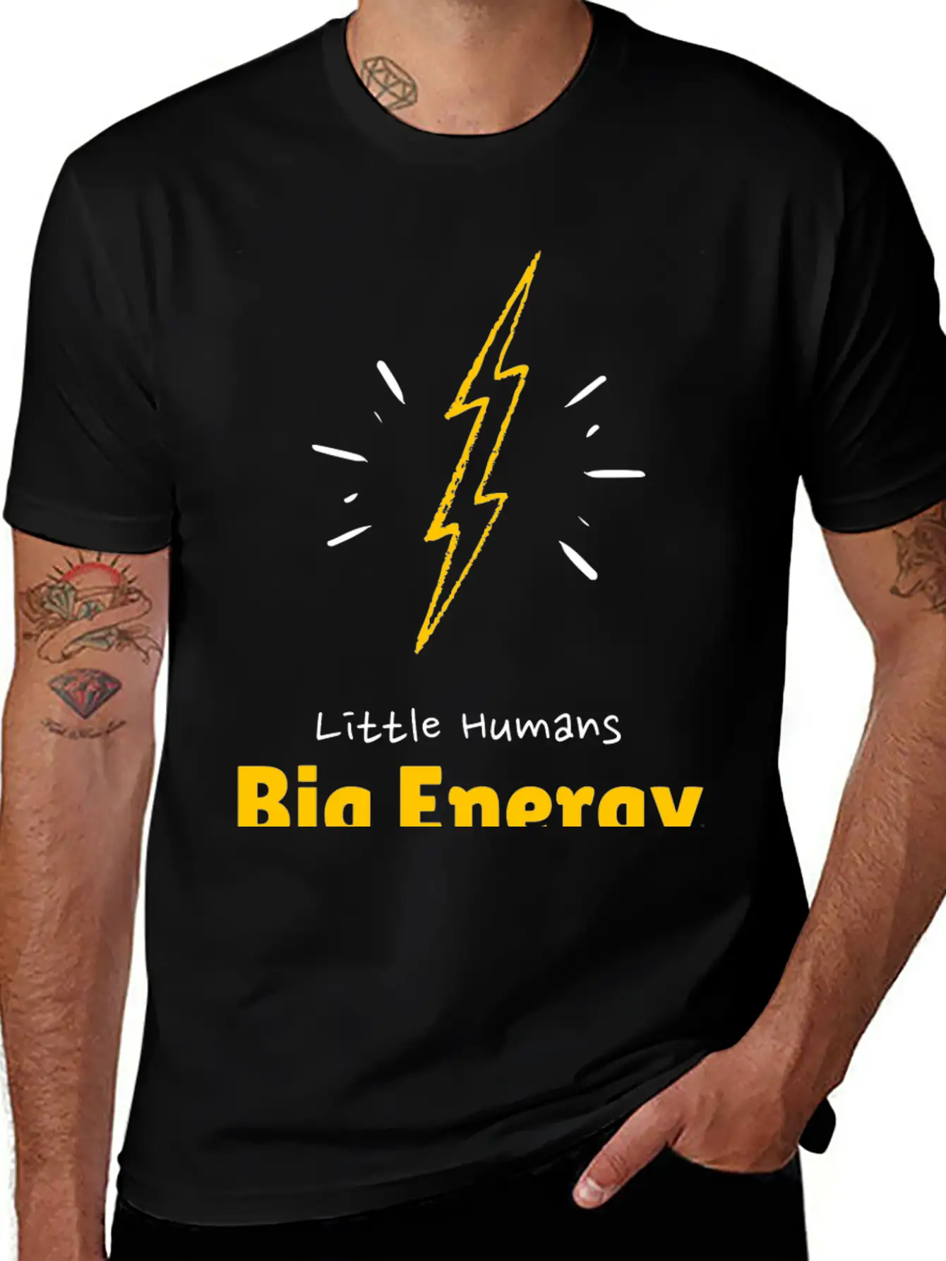 Little Humans |Big Energy Unisex Casual T-Shirt – Clean Design For Daily Comfort