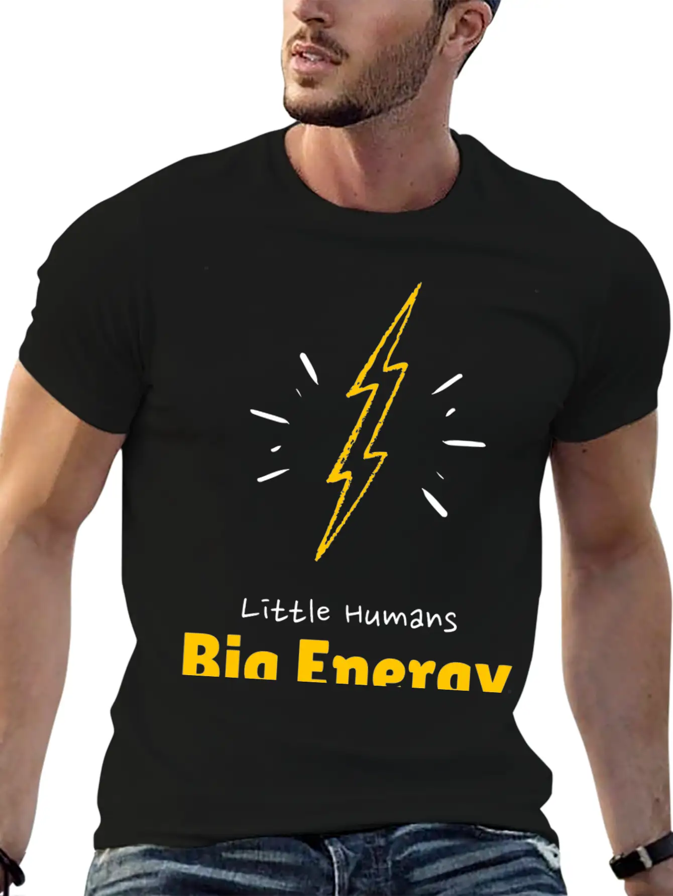 Little Humans |Big Energy Unisex Casual T-Shirt – Clean Design For Daily Comfort