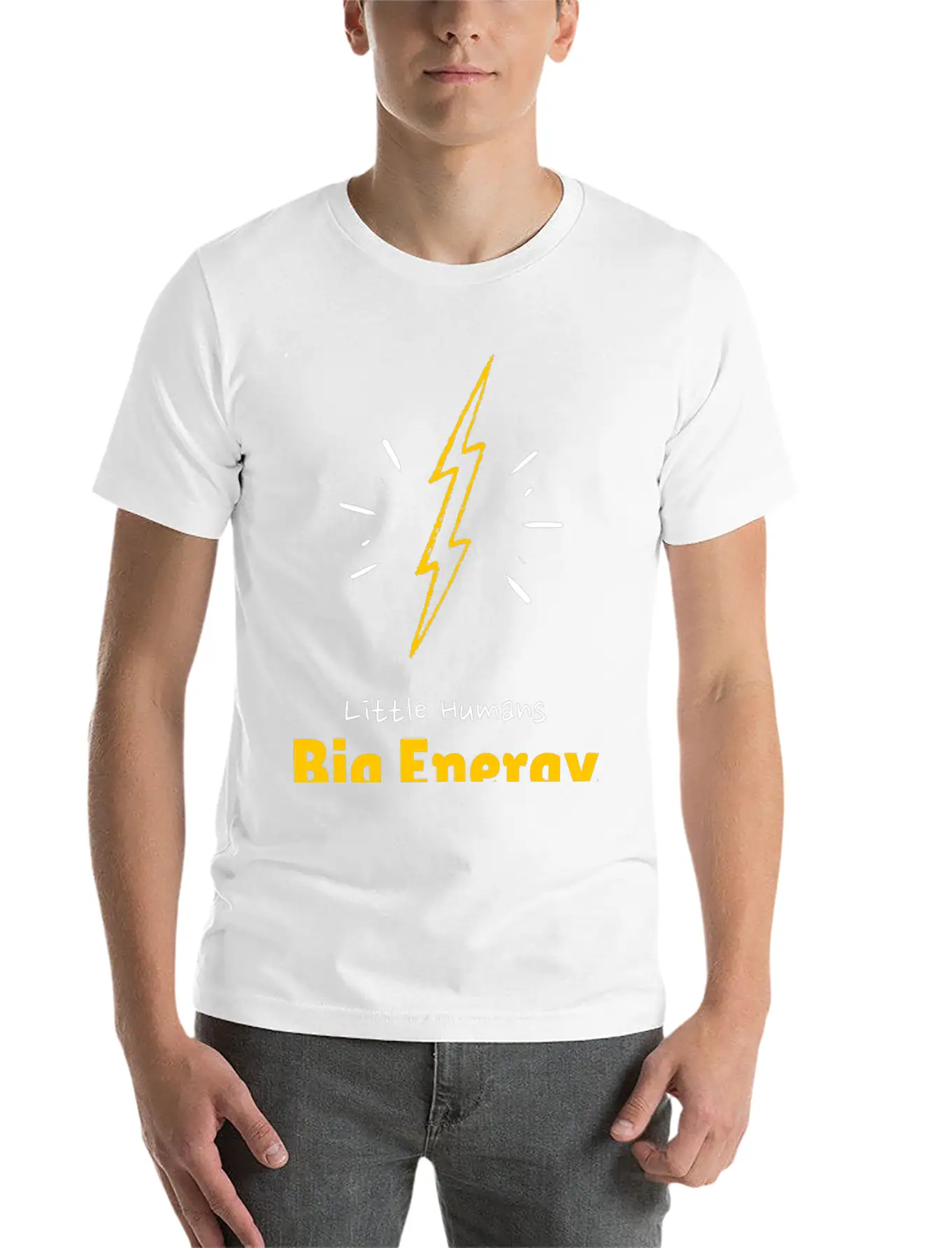 Little Humans |Big Energy Unisex Casual T-Shirt – Clean Design For Daily Comfort