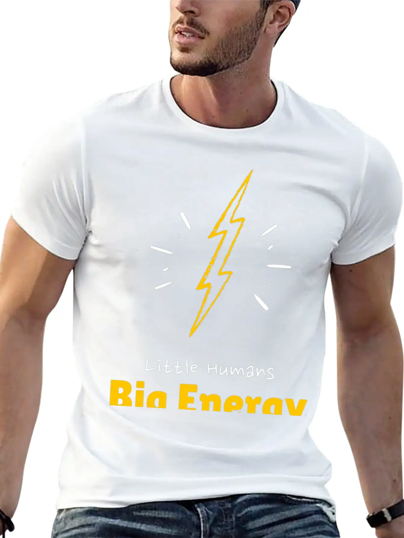 Little Humans |Big Energy Unisex Casual T-Shirt – Clean Design For Daily Comfort
