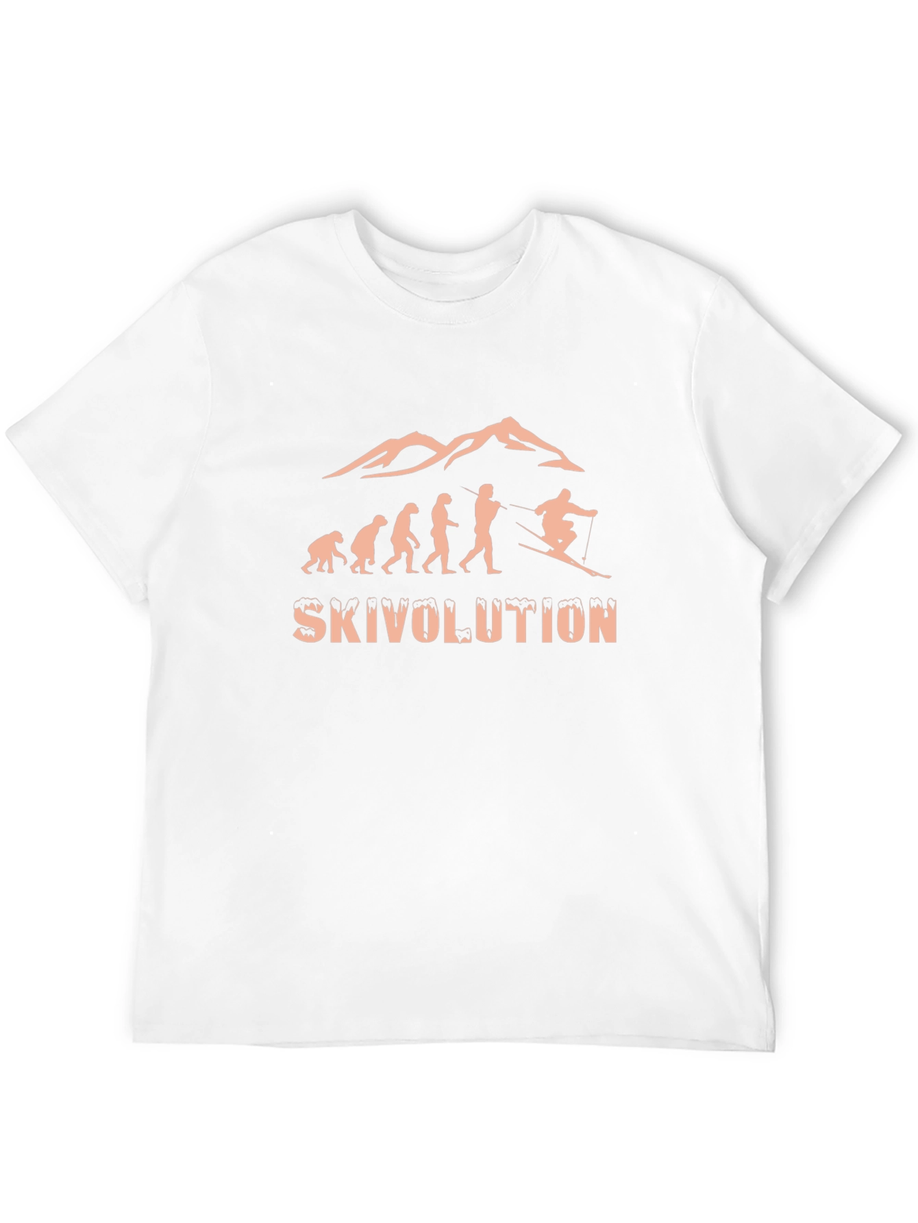 Skivolution Evolution Skiing T-Shirt