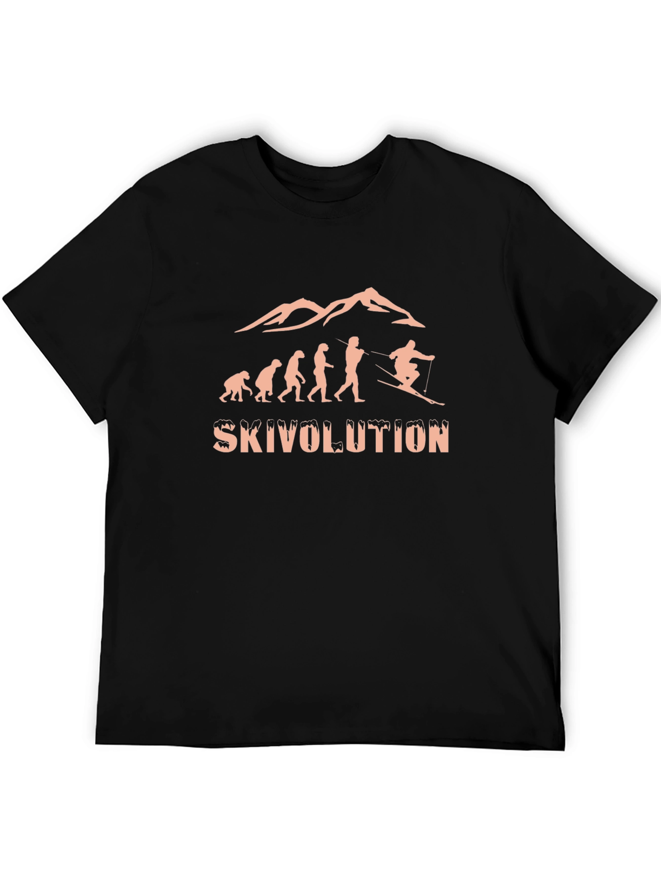 Skivolution Evolution Skiing T-Shirt