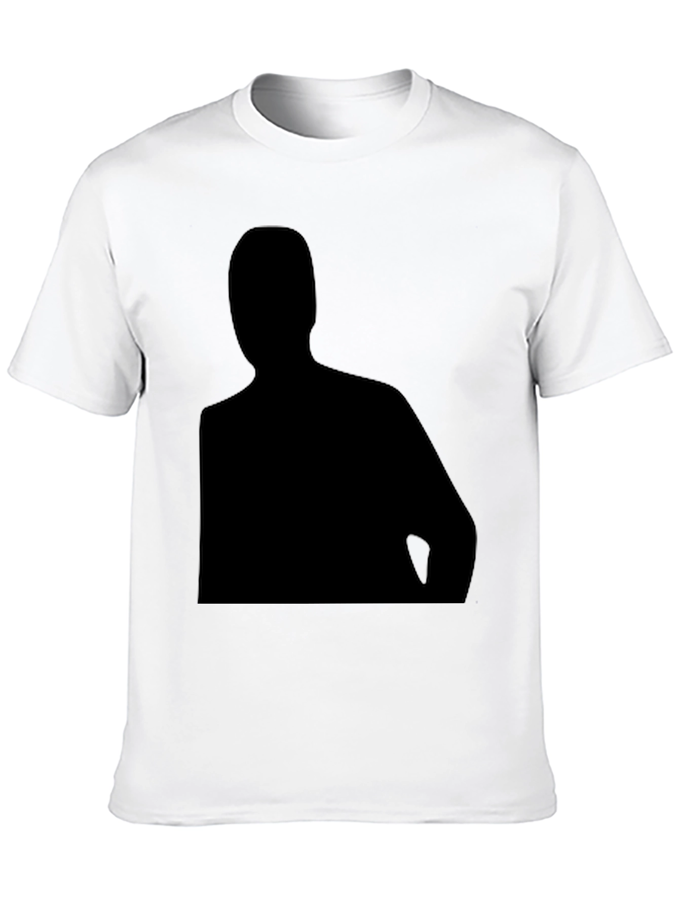 Silhouette Graphic Black T-Shirt - Mens Casual Tee