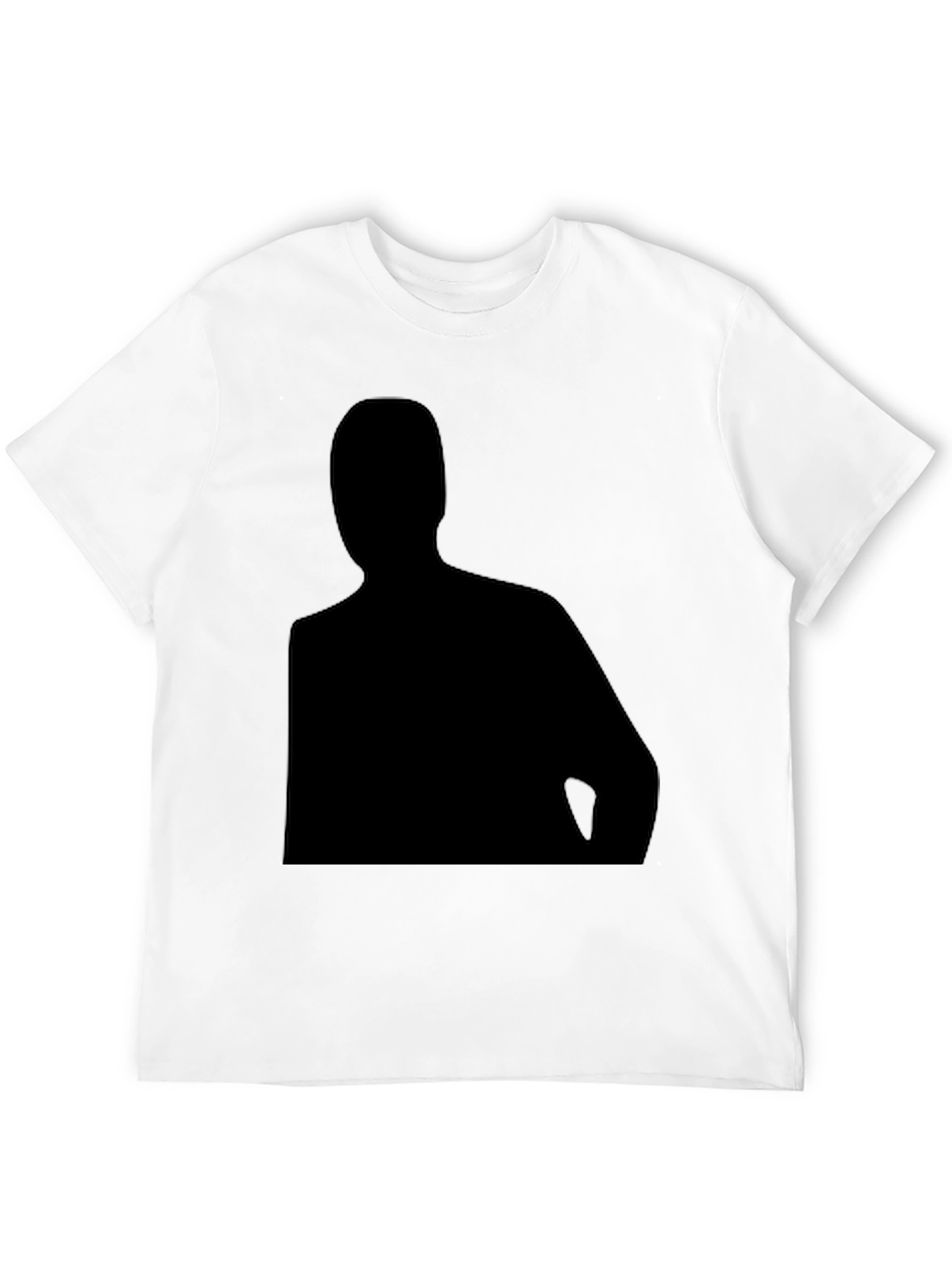 Silhouette Graphic Black T-Shirt - Mens Casual Tee