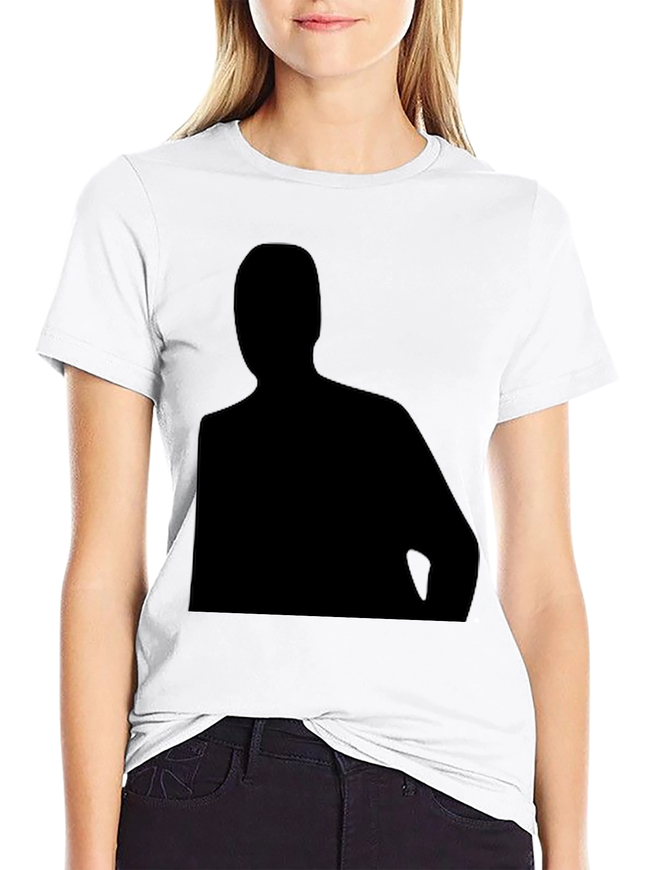 Silhouette Graphic Black T-Shirt - Mens Casual Tee