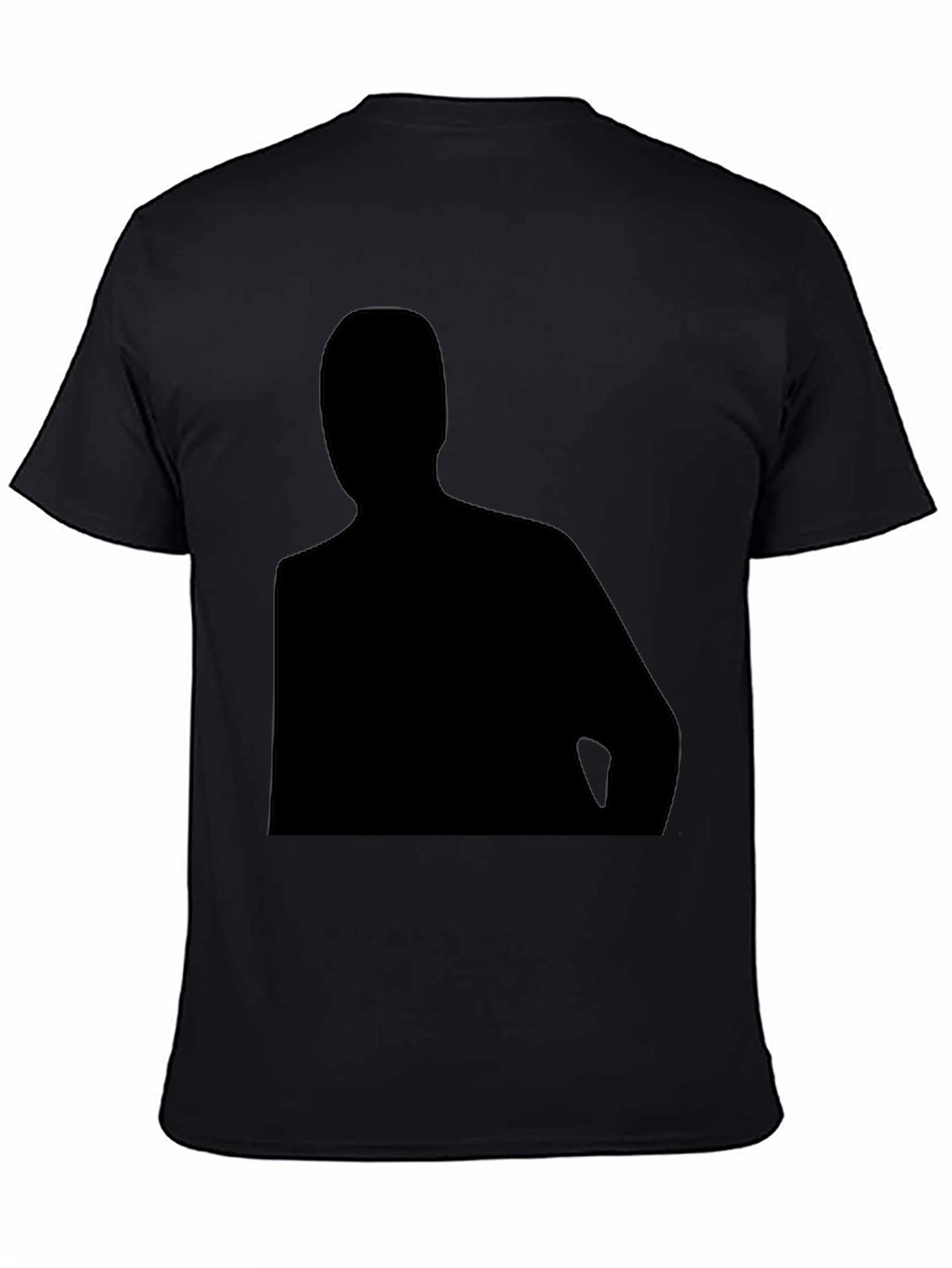 Silhouette Graphic Black T-Shirt - Mens Casual Tee