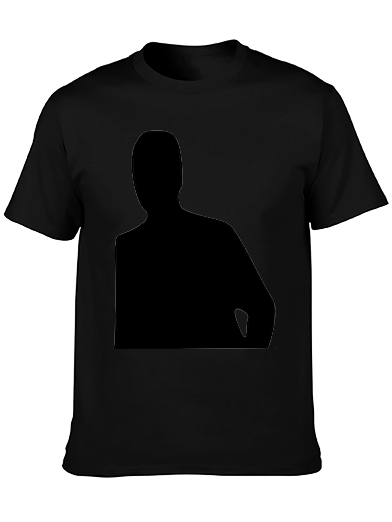 Silhouette Graphic Black T-Shirt - Mens Casual Tee